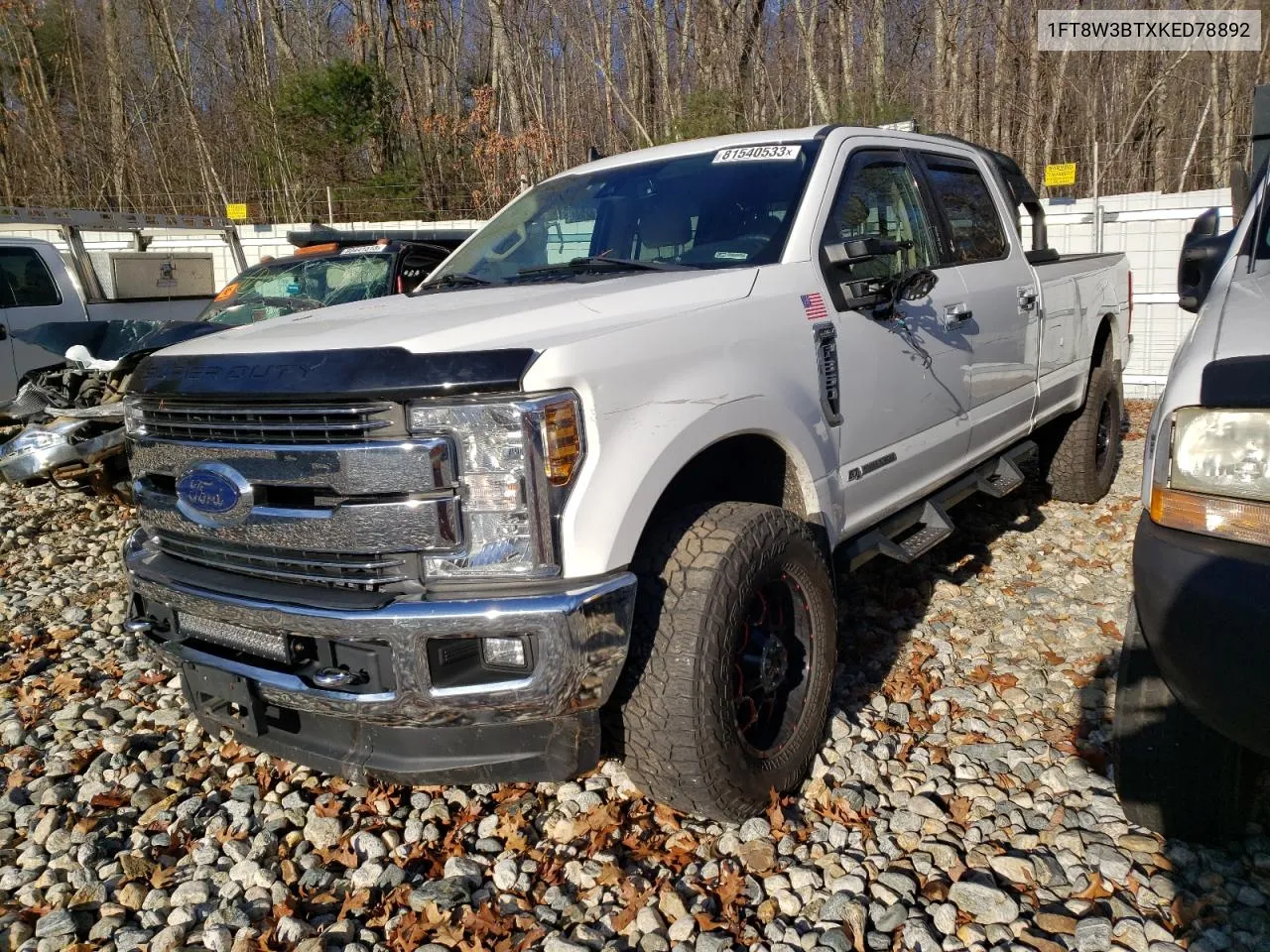 2019 Ford F350 Super Duty VIN: 1FT8W3BTXKED78892 Lot: 81540533