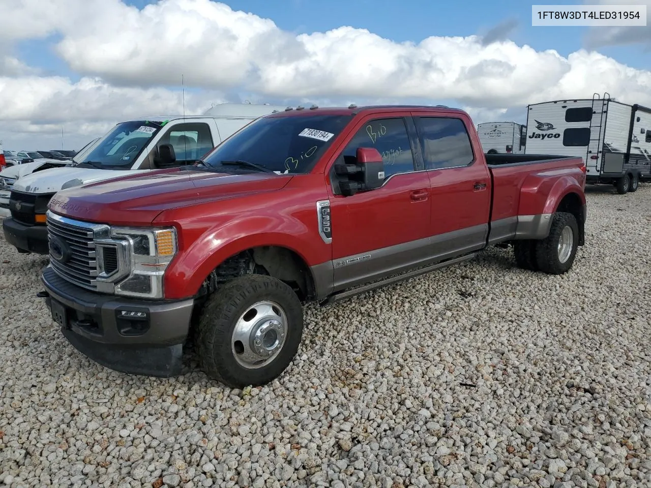 2020 Ford F350 Super Duty VIN: 1FT8W3DT4LED31954 Lot: 71830194