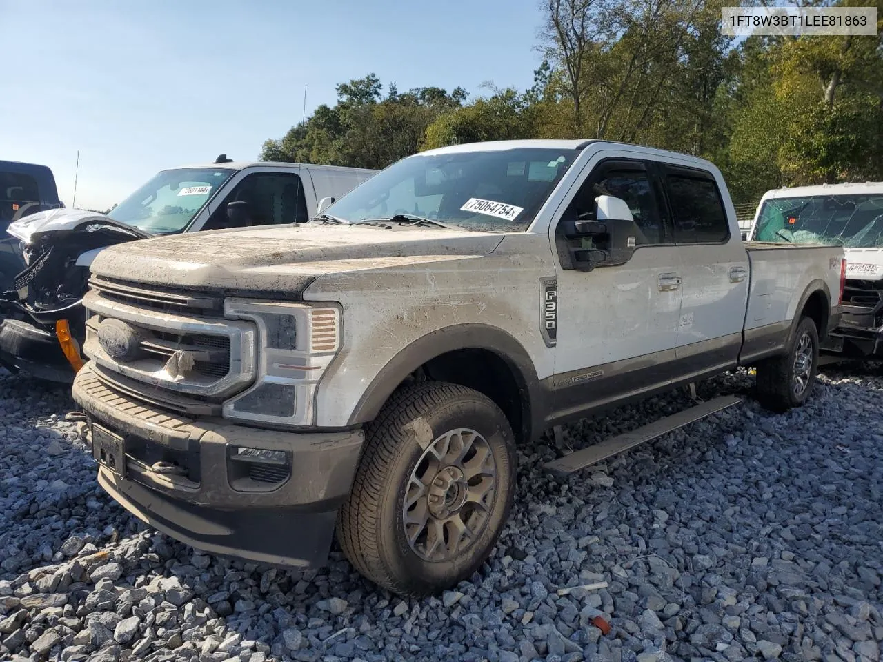 2020 Ford F350 Super Duty VIN: 1FT8W3BT1LEE81863 Lot: 75064754