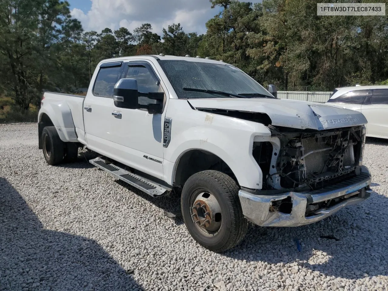 2020 Ford F350 Super Duty VIN: 1FT8W3DT7LEC87433 Lot: 77105384