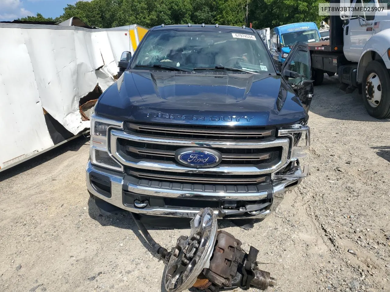 2021 Ford F350 Super Duty VIN: 1FT8W3BT3MED25907 Lot: 67974534