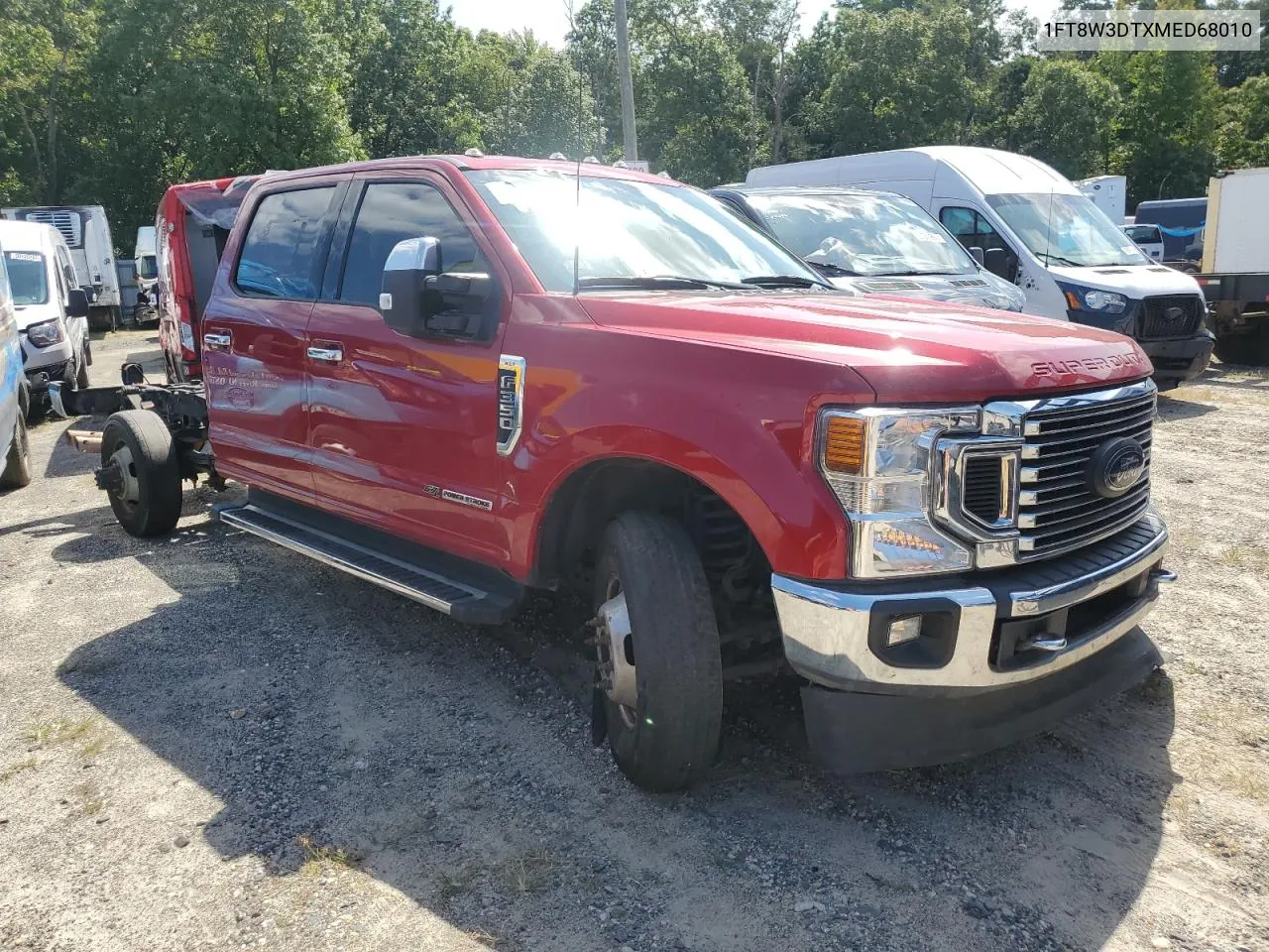 2021 Ford F350 Super Duty VIN: 1FT8W3DTXMED68010 Lot: 69162584