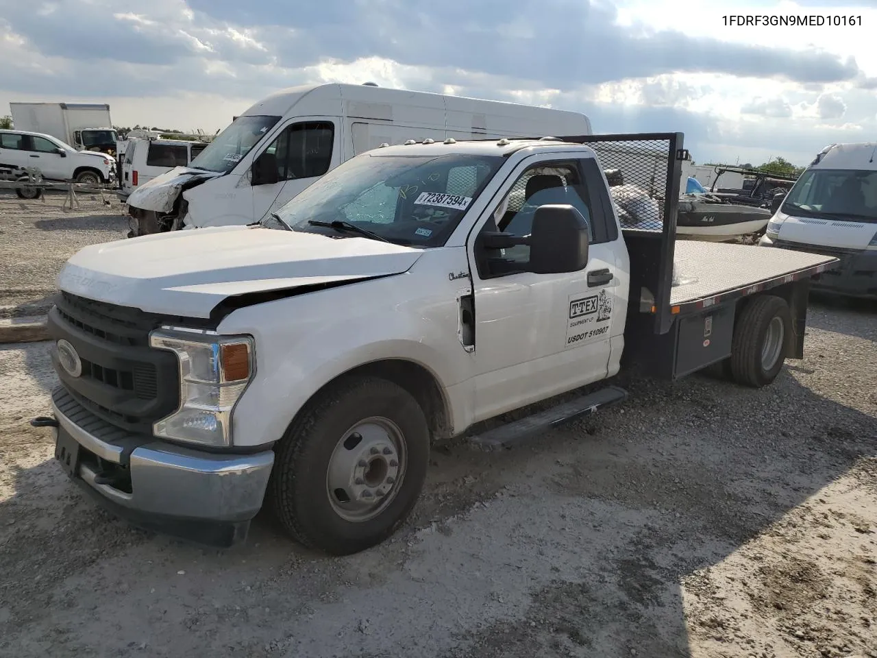 2021 Ford F350 Super Duty VIN: 1FDRF3GN9MED10161 Lot: 72387594