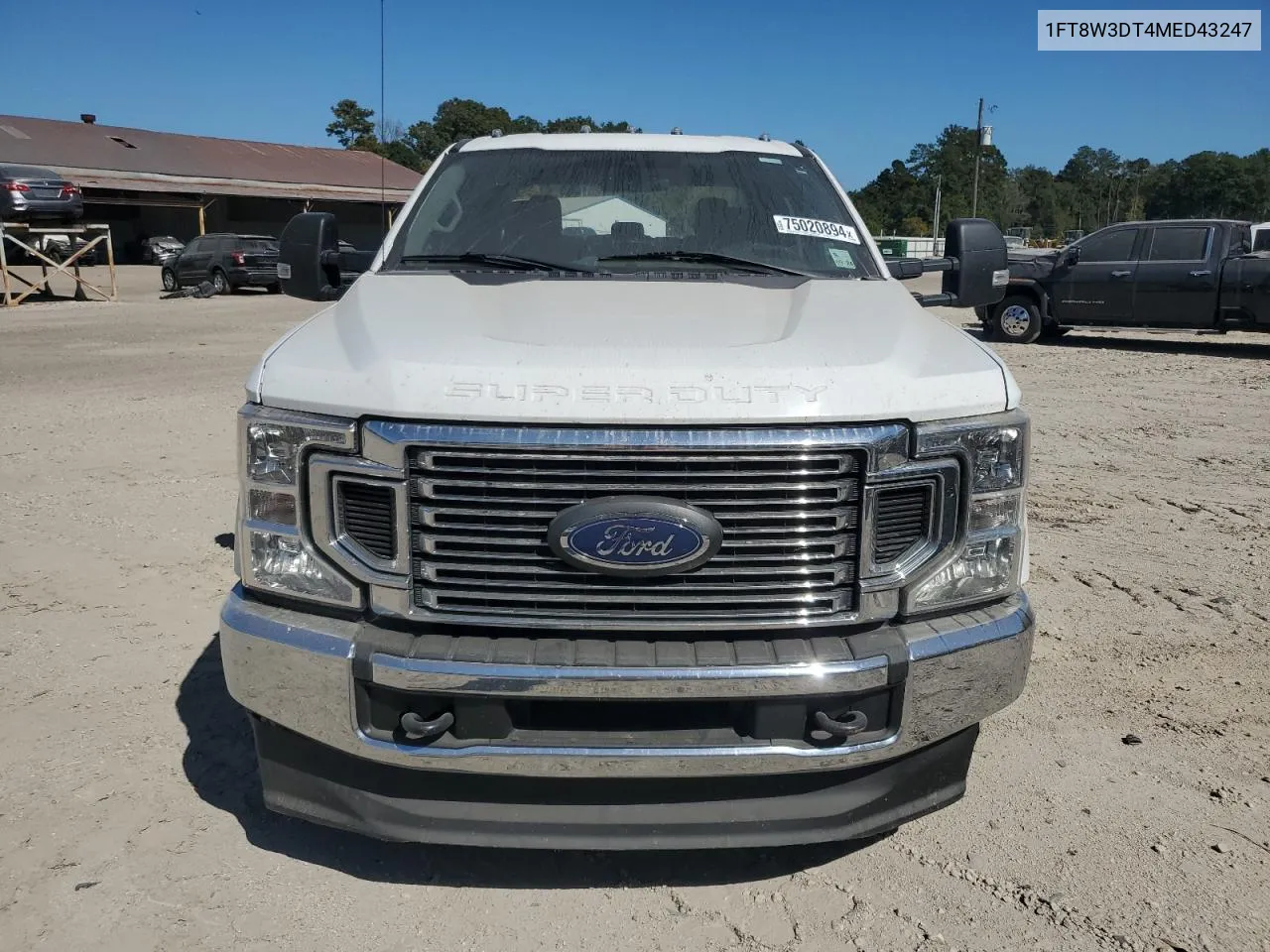 2021 Ford F350 Super Duty VIN: 1FT8W3DT4MED43247 Lot: 75020894