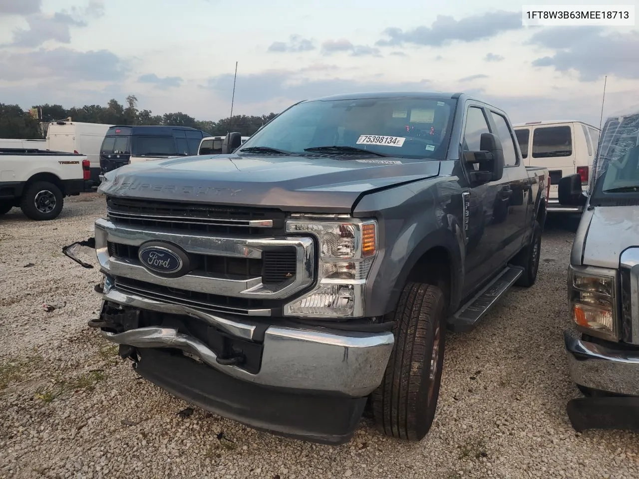 2021 Ford F350 Super Duty VIN: 1FT8W3B63MEE18713 Lot: 75398134