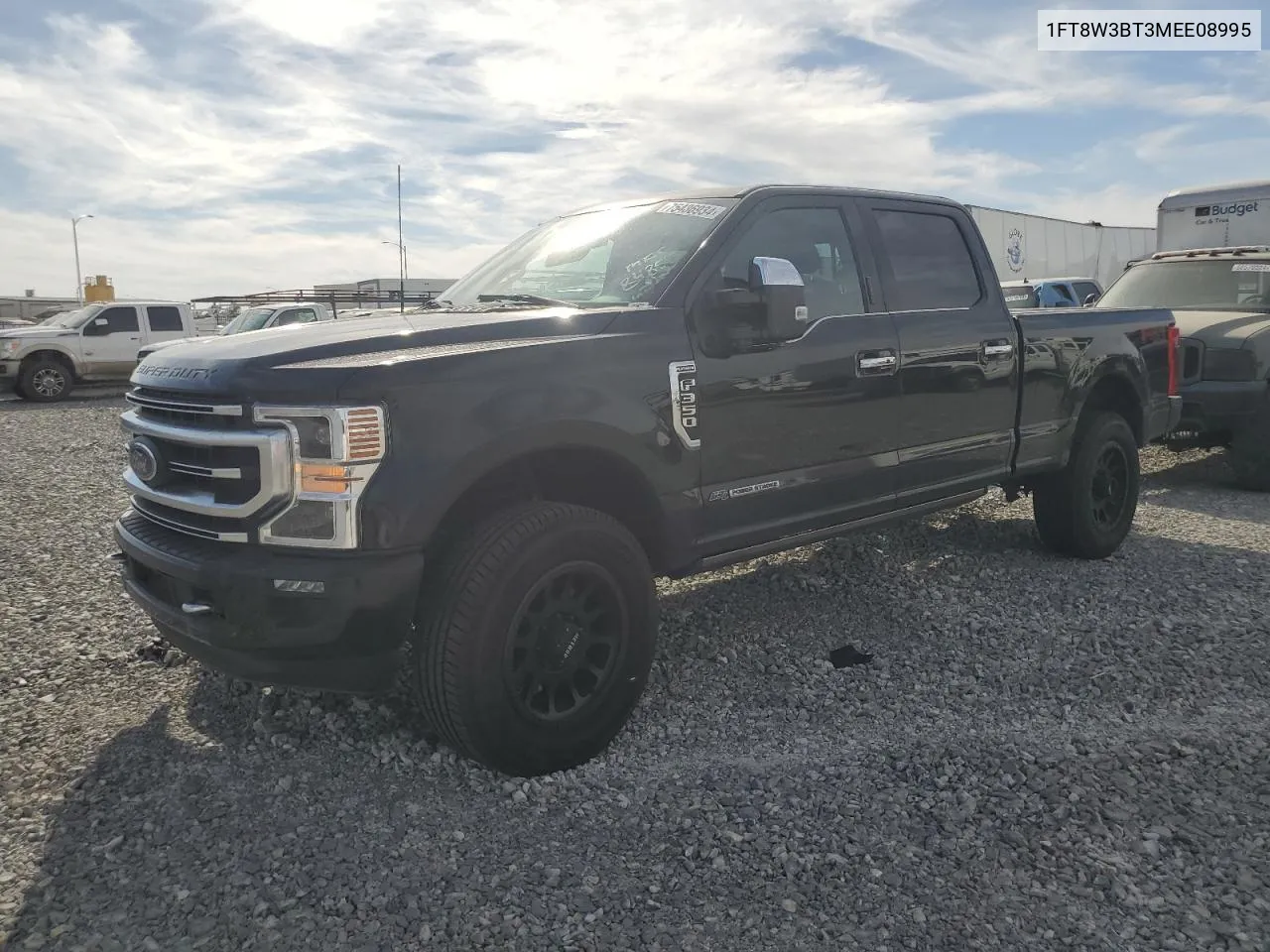 2021 Ford F350 Super Duty VIN: 1FT8W3BT3MEE08995 Lot: 75436934