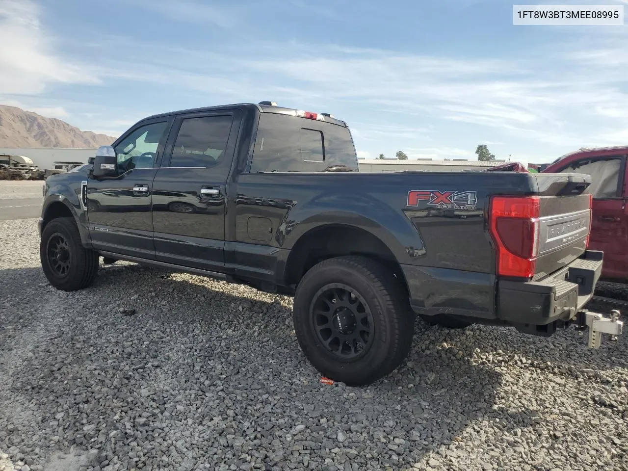 2021 Ford F350 Super Duty VIN: 1FT8W3BT3MEE08995 Lot: 75436934