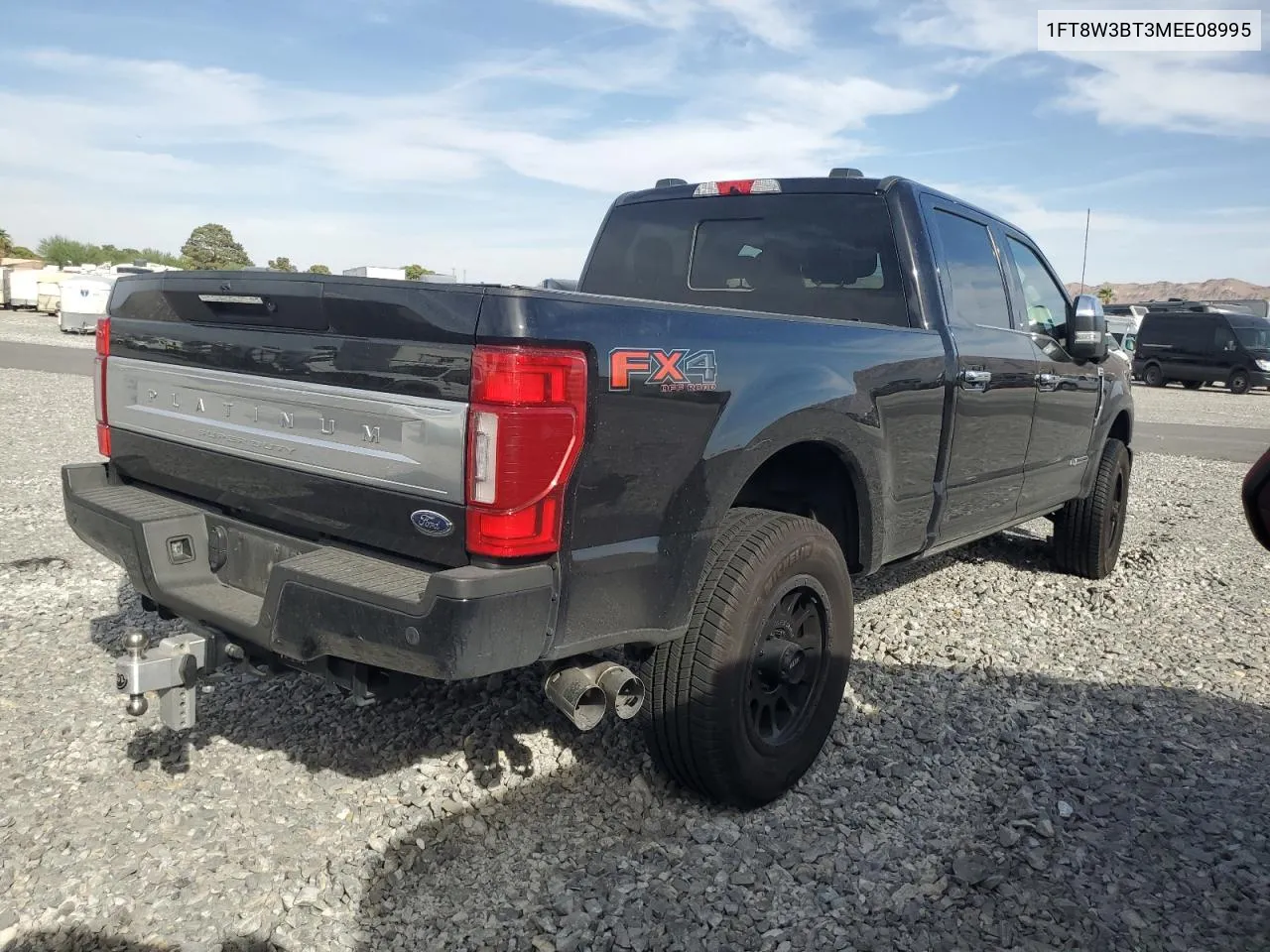 2021 Ford F350 Super Duty VIN: 1FT8W3BT3MEE08995 Lot: 75436934