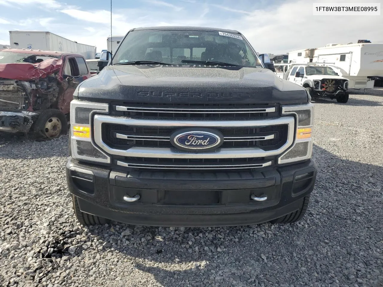 2021 Ford F350 Super Duty VIN: 1FT8W3BT3MEE08995 Lot: 75436934