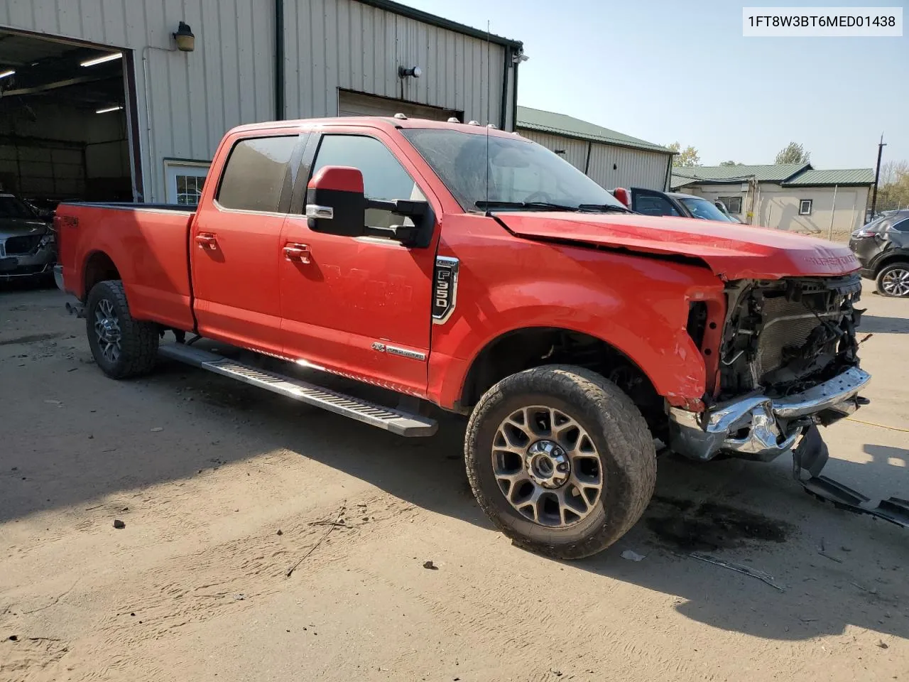 2021 Ford F350 Super Duty VIN: 1FT8W3BT6MED01438 Lot: 75610924