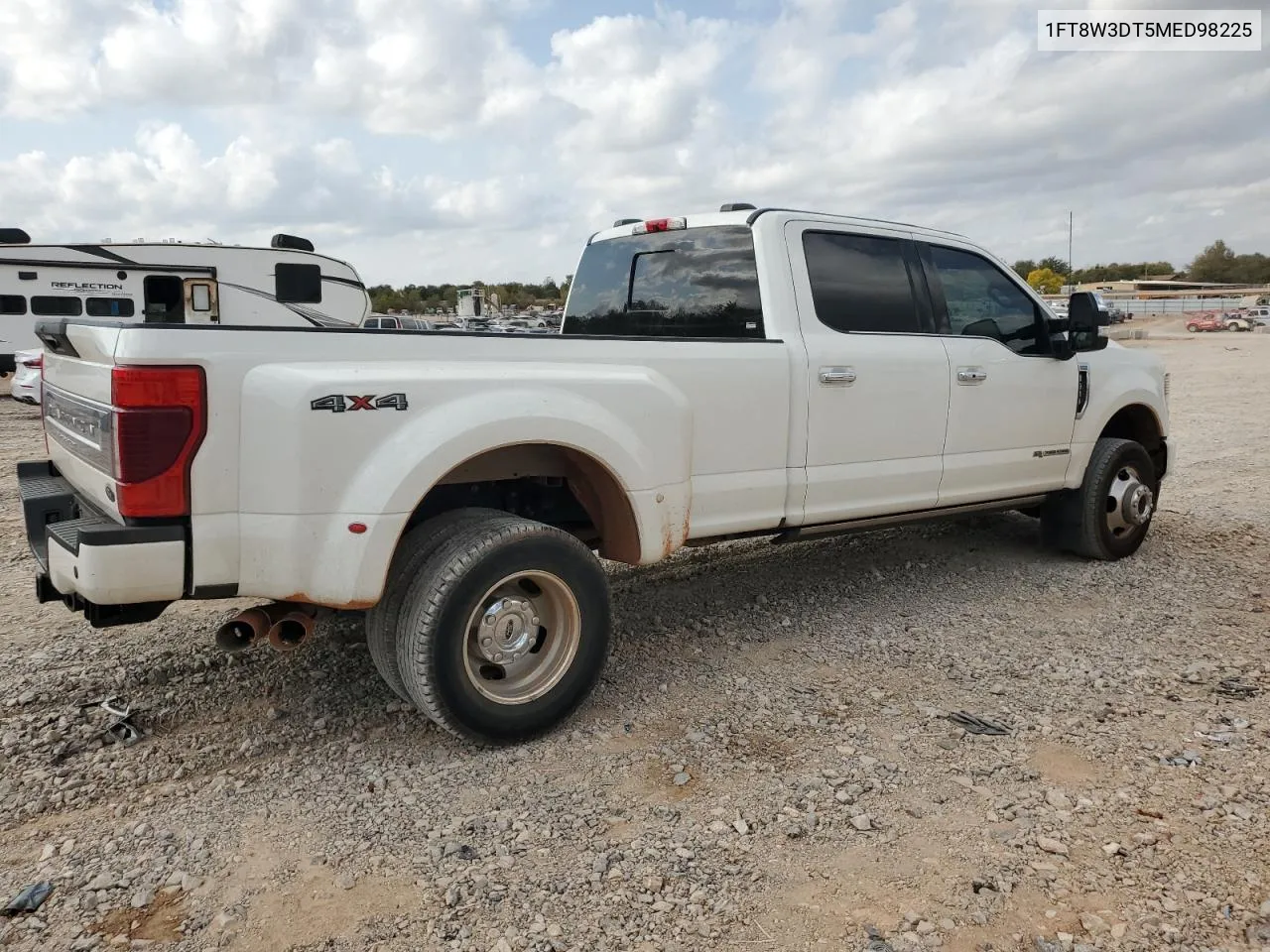 2021 Ford F350 Super Duty VIN: 1FT8W3DT5MED98225 Lot: 77119504