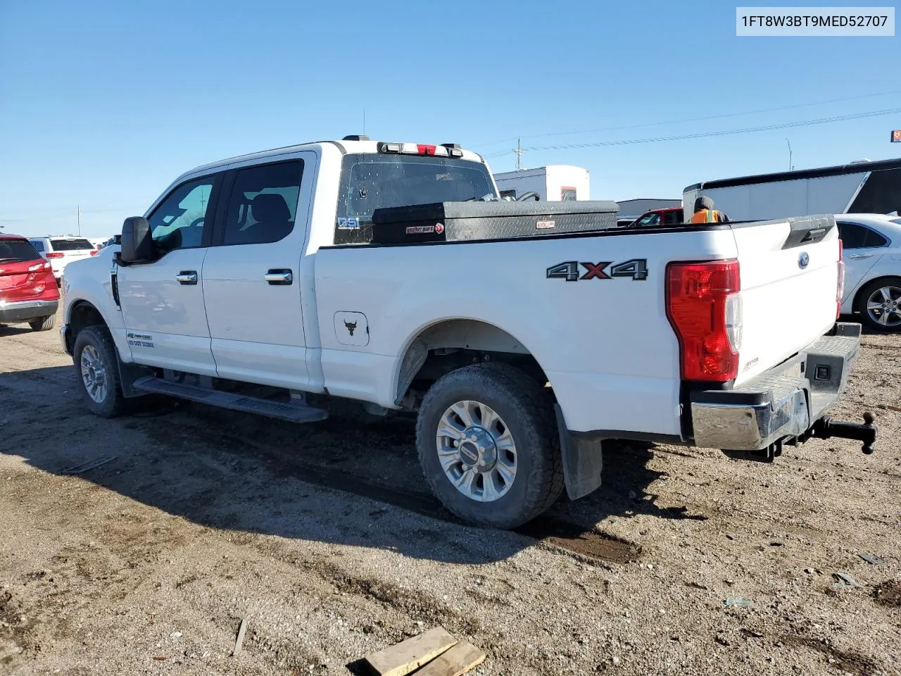 2021 Ford F350 Super Duty VIN: 1FT8W3BT9MED52707 Lot: 77217584