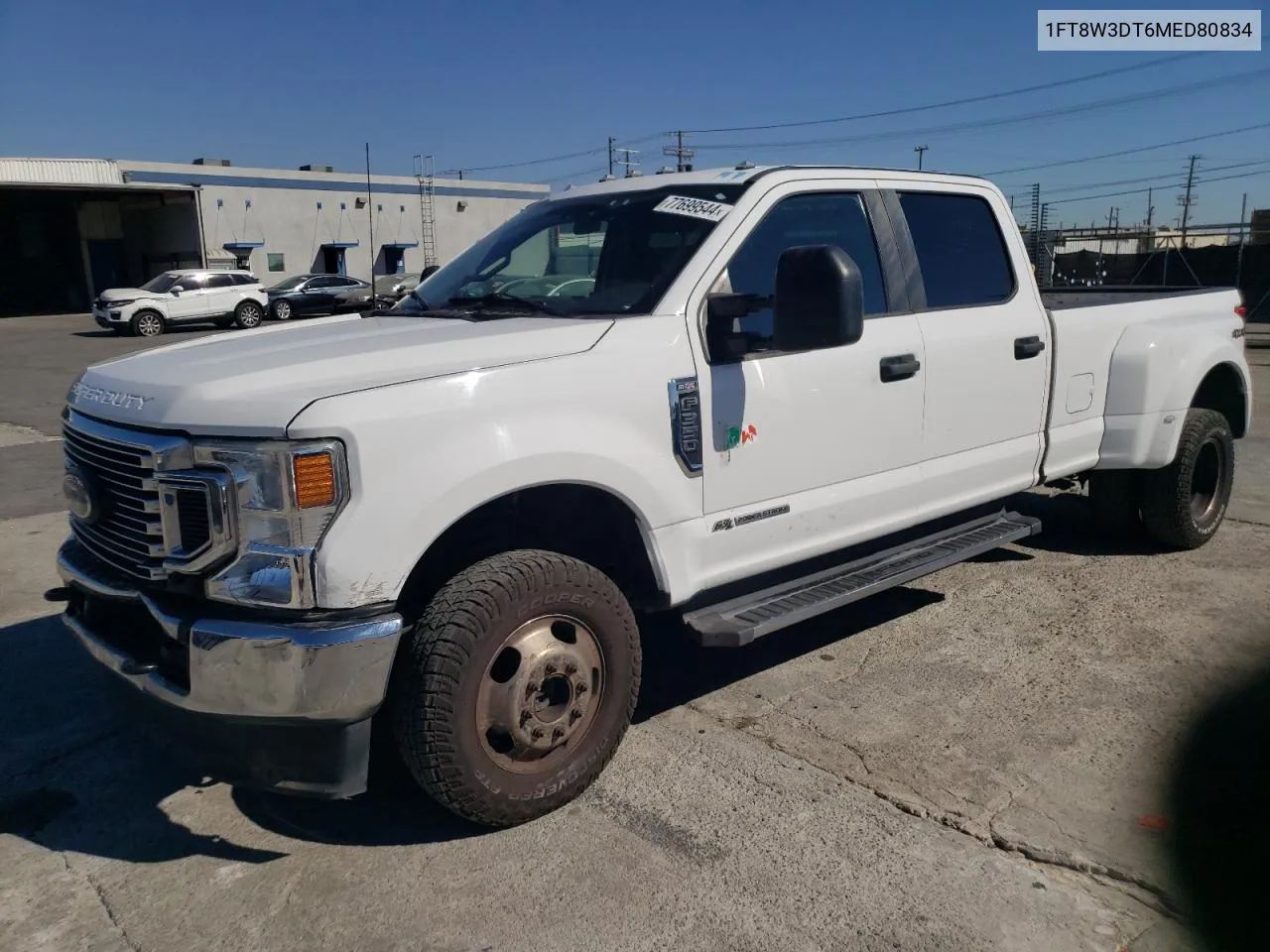 2021 Ford F350 Super Duty VIN: 1FT8W3DT6MED80834 Lot: 77699544