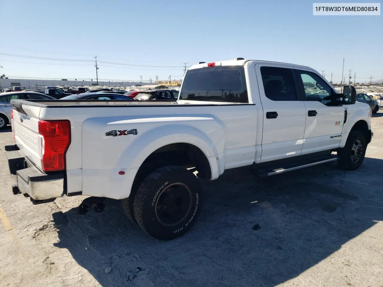 2021 Ford F350 Super Duty VIN: 1FT8W3DT6MED80834 Lot: 77699544