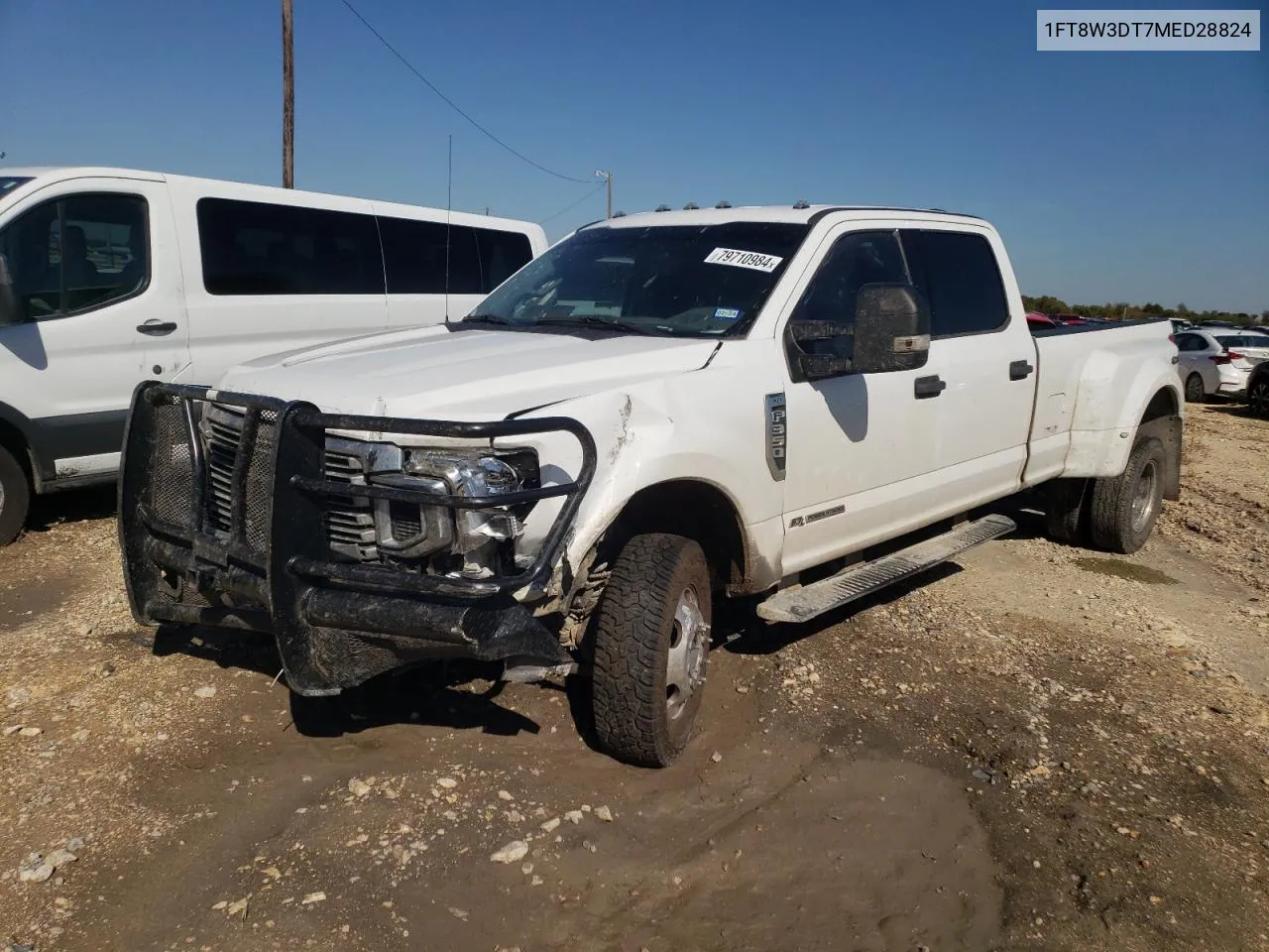 2021 Ford F350 Super Duty VIN: 1FT8W3DT7MED28824 Lot: 79710984