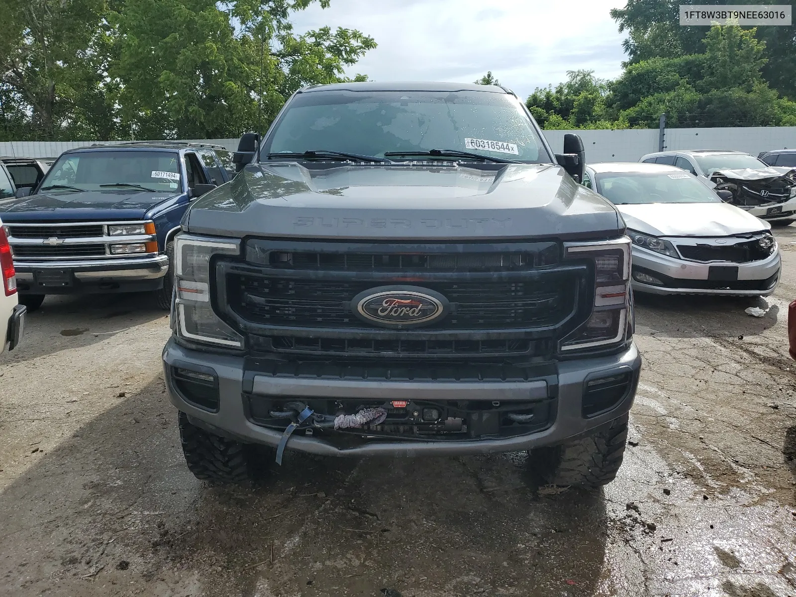 2022 Ford F350 Super Duty VIN: 1FT8W3BT9NEE63016 Lot: 60318544