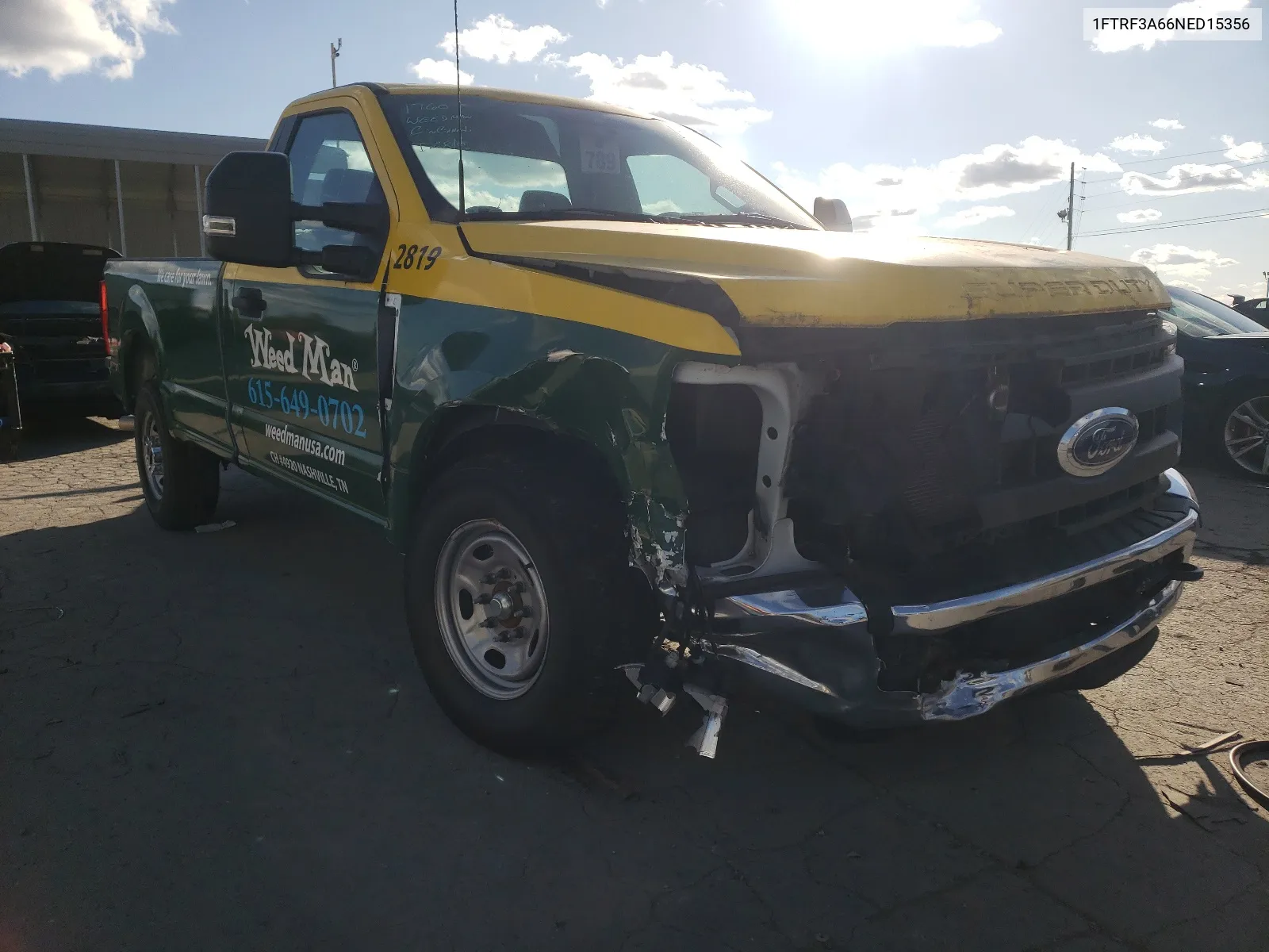 2022 Ford F350 Super Duty VIN: 1FTRF3A66NED15356 Lot: 63640012