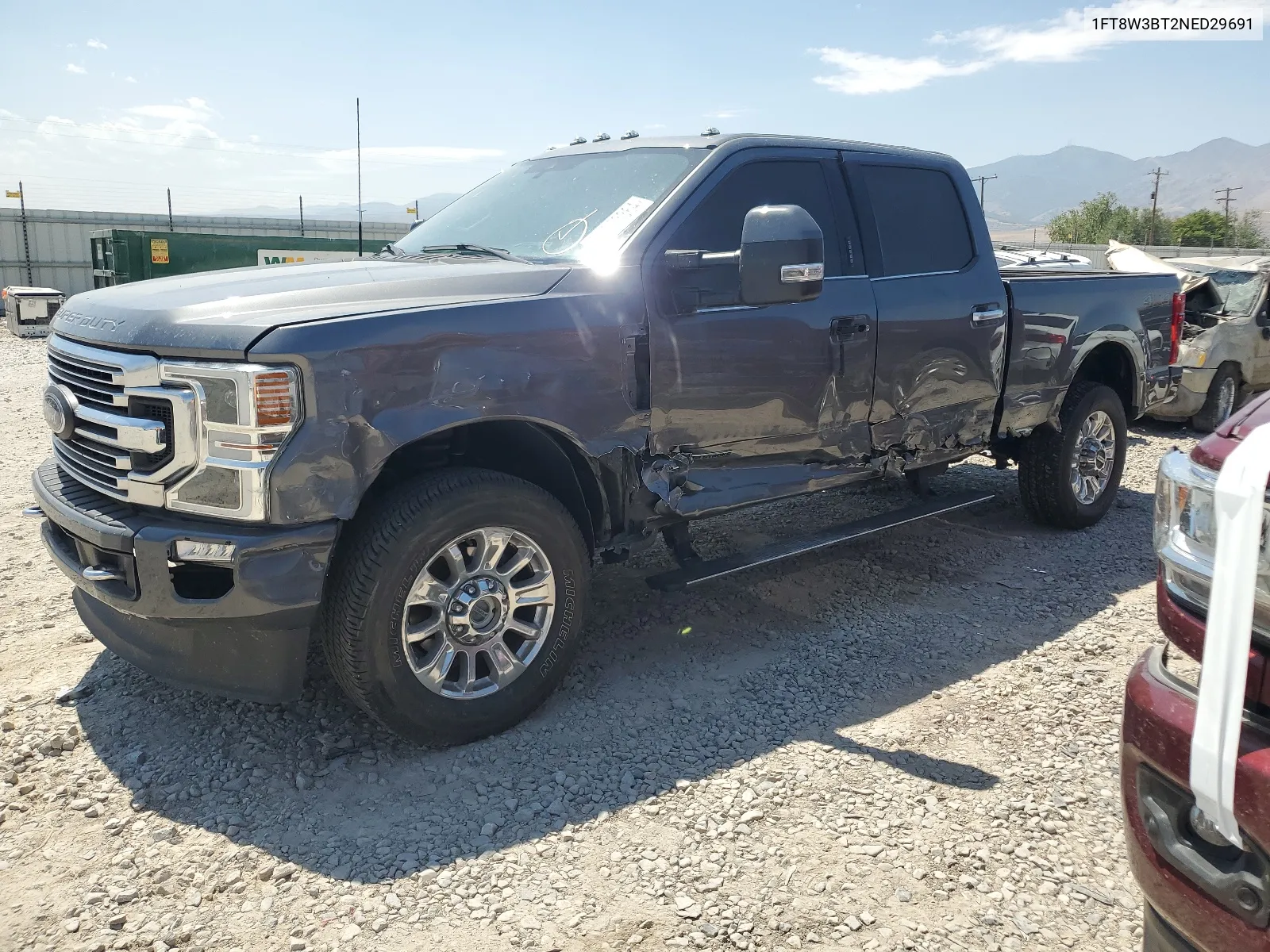 2022 Ford F350 Super Duty VIN: 1FT8W3BT2NED29691 Lot: 63973364