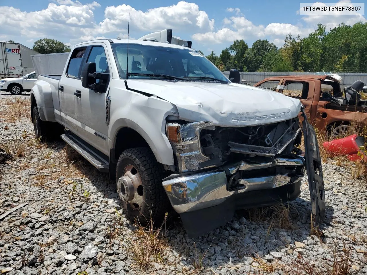 1FT8W3DT5NEF78807 2022 Ford F350 Super Duty