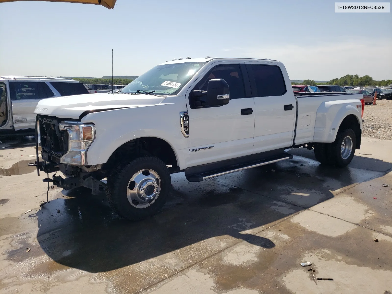 2022 Ford F350 Super Duty VIN: 1FT8W3DT3NEC35381 Lot: 65664234