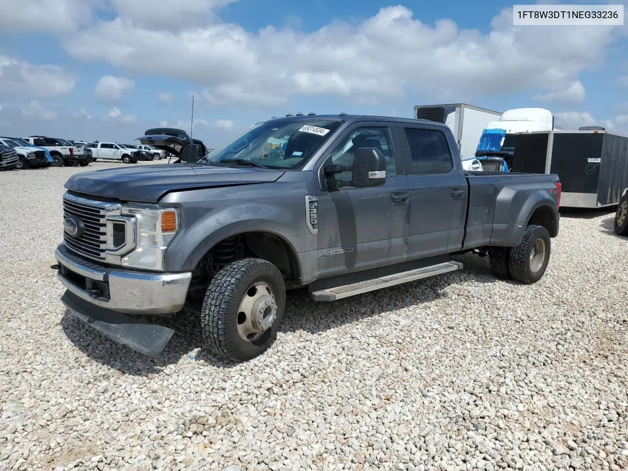 2022 Ford F350 Super Duty VIN: 1FT8W3DT1NEG33236 Lot: 69314534