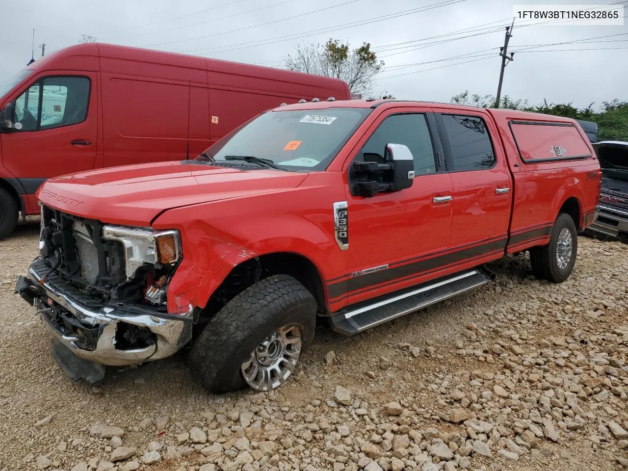 2022 Ford F350 Super Duty VIN: 1FT8W3BT1NEG32865 Lot: 72675354