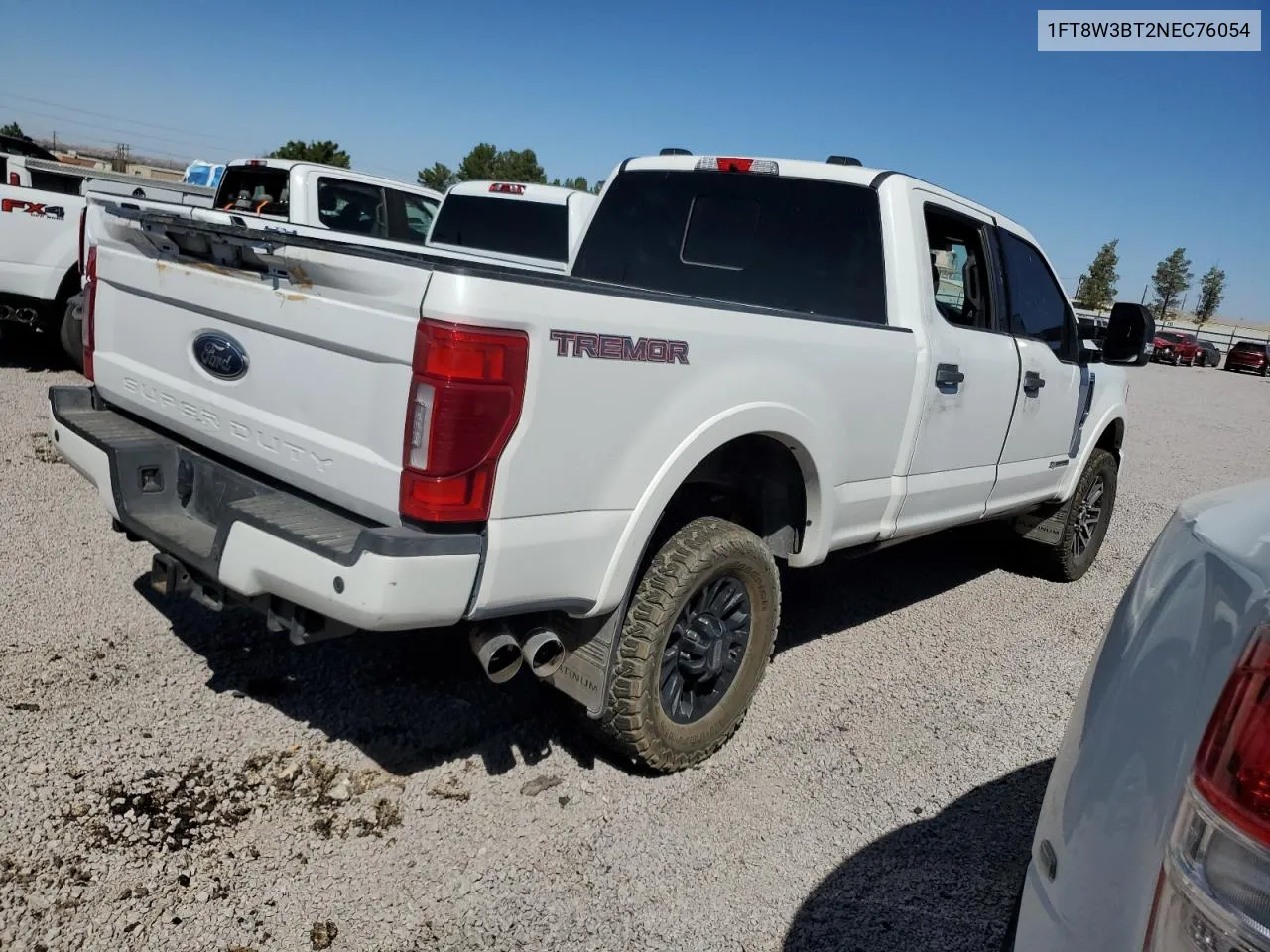 2022 Ford F350 Super Duty VIN: 1FT8W3BT2NEC76054 Lot: 73055294