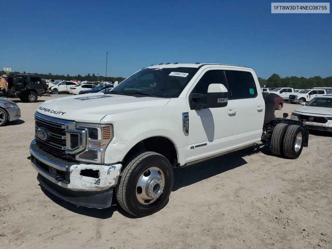 2022 Ford F350 Super Duty VIN: 1FT8W3DT4NEC08755 Lot: 73346724