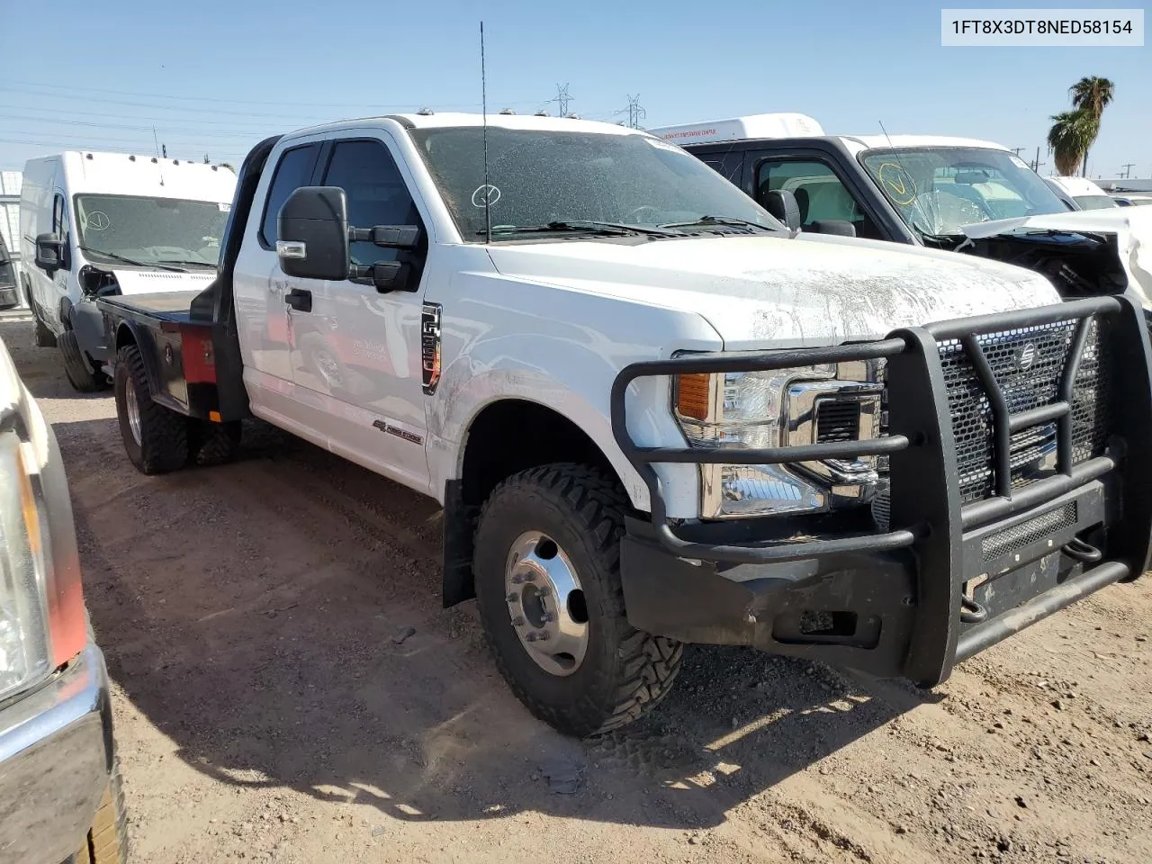 2022 Ford F350 Super Duty VIN: 1FT8X3DT8NED58154 Lot: 74499794