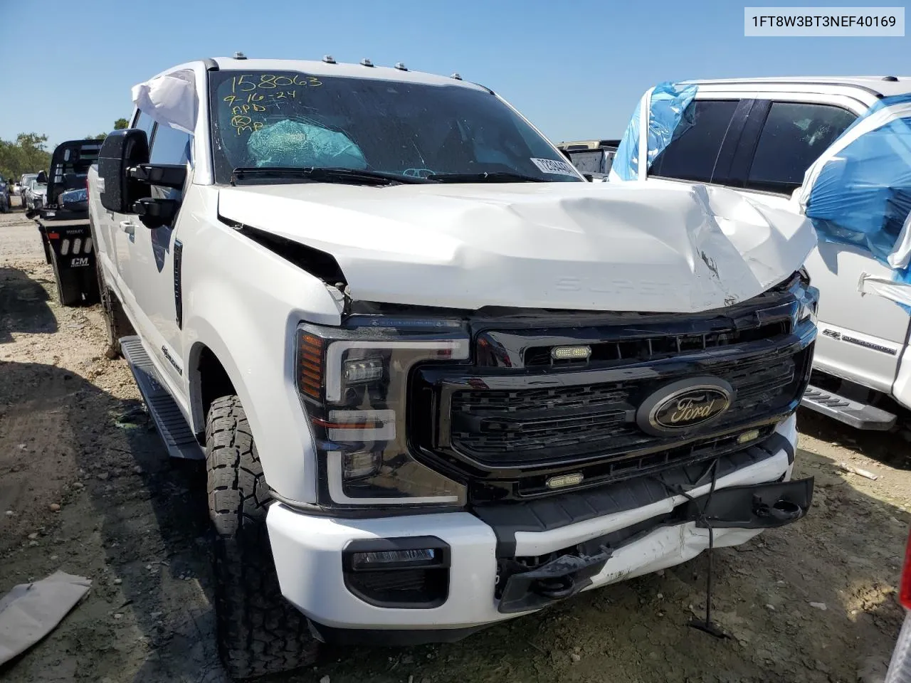 2022 Ford F350 Super Duty VIN: 1FT8W3BT3NEF40169 Lot: 77132104