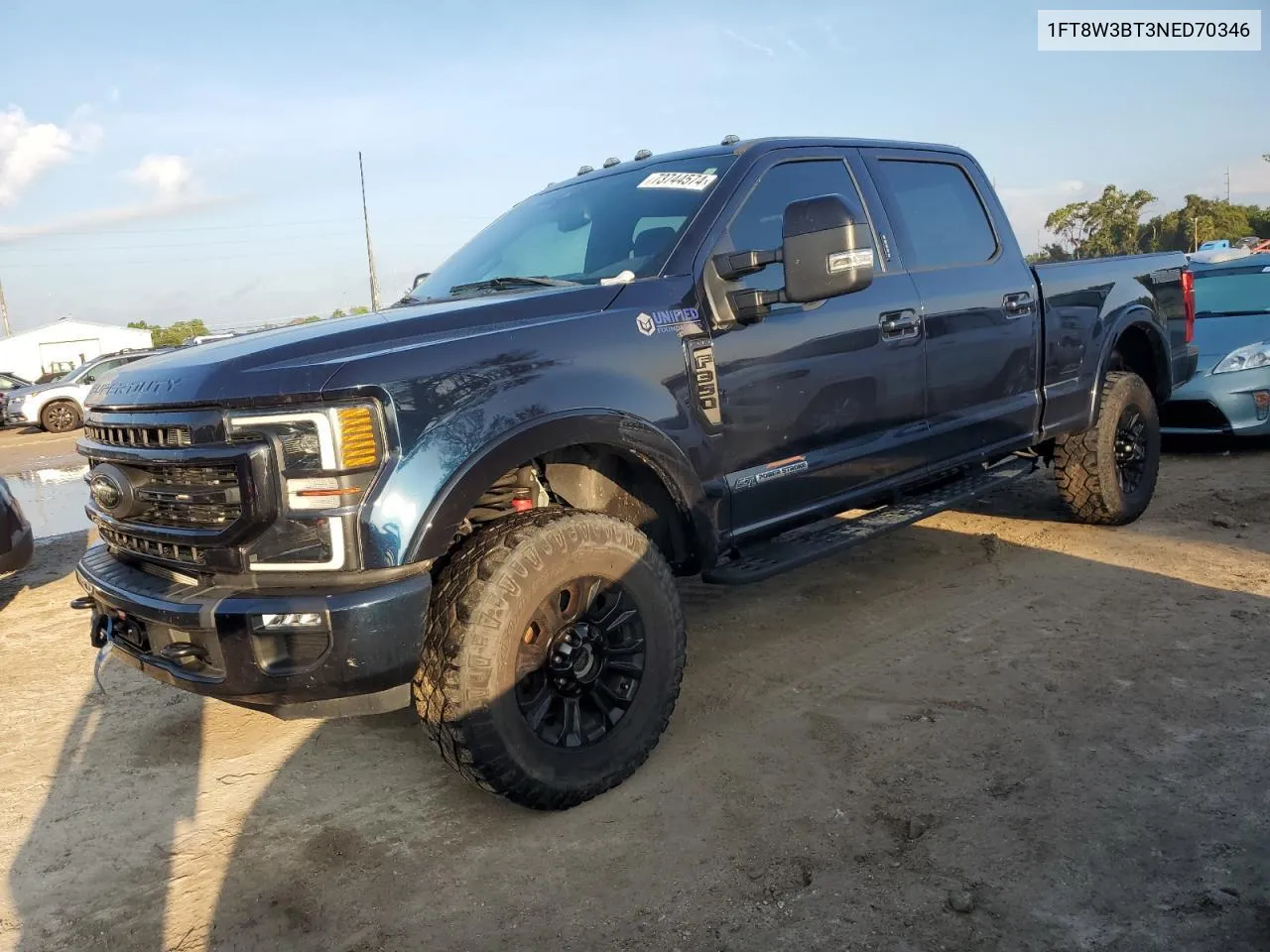 2022 Ford F350 Super Duty VIN: 1FT8W3BT3NED70346 Lot: 79146254