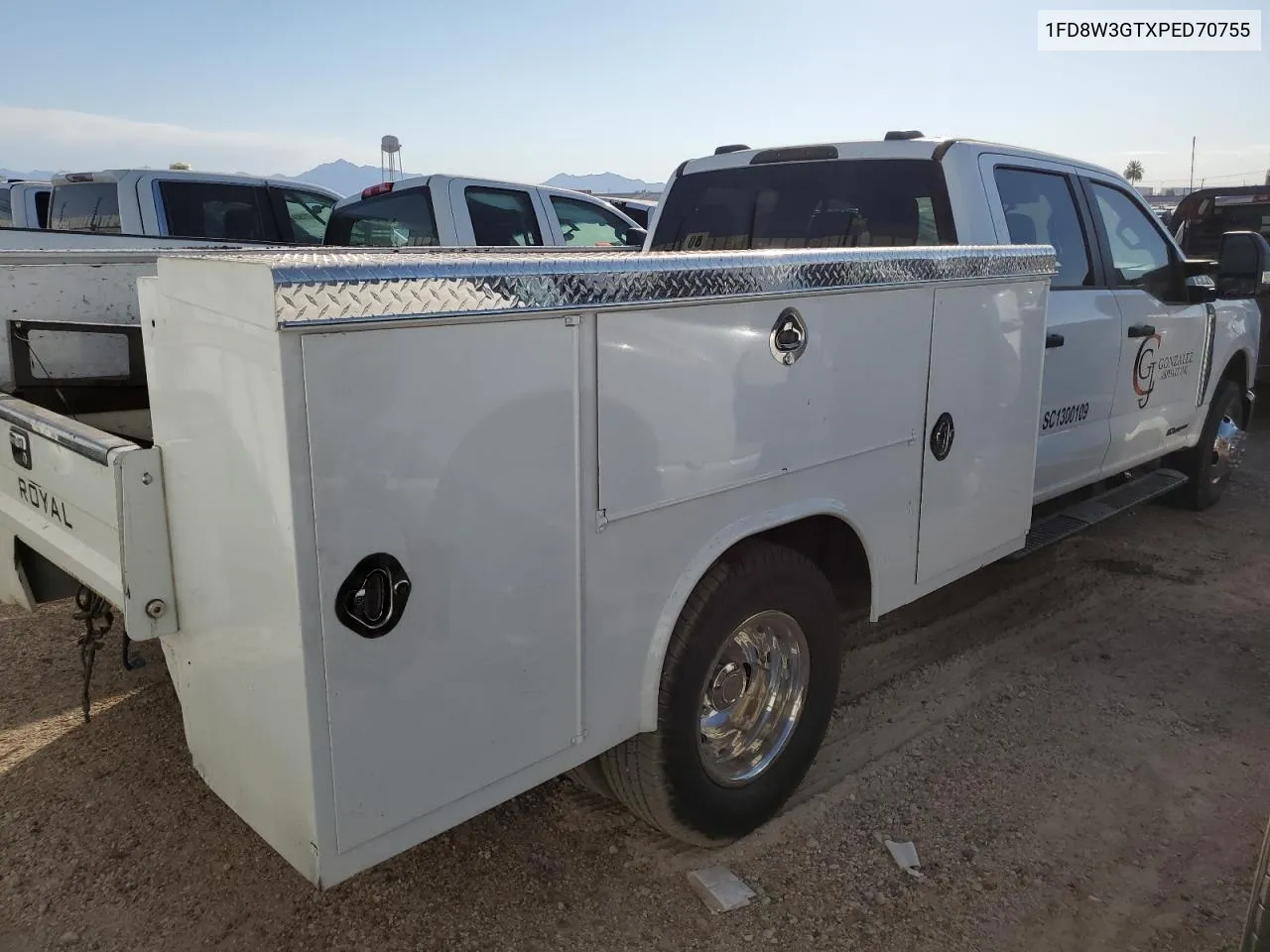 2023 Ford F350 Super Duty VIN: 1FD8W3GTXPED70755 Lot: 74981454