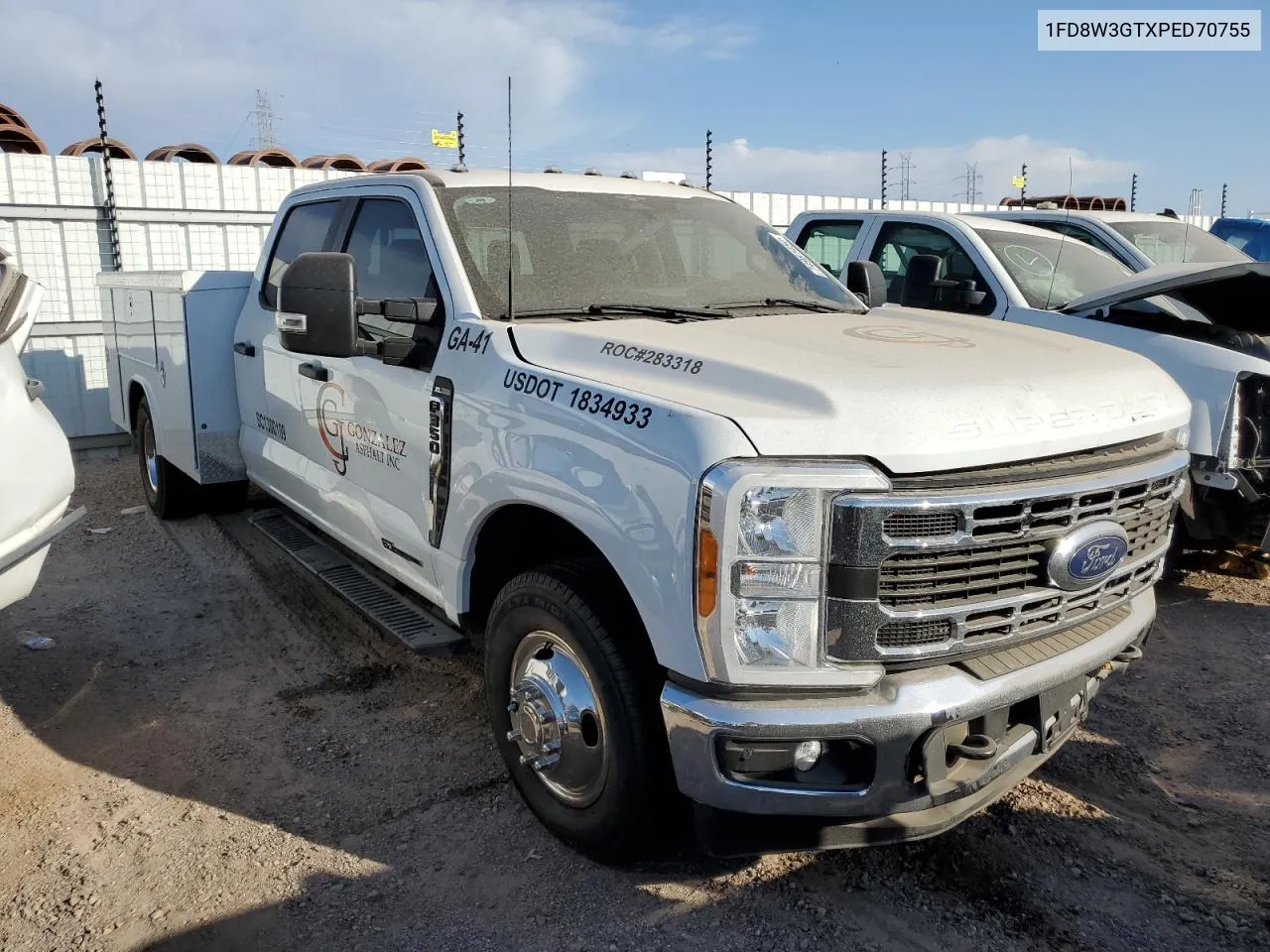 2023 Ford F350 Super Duty VIN: 1FD8W3GTXPED70755 Lot: 74981454