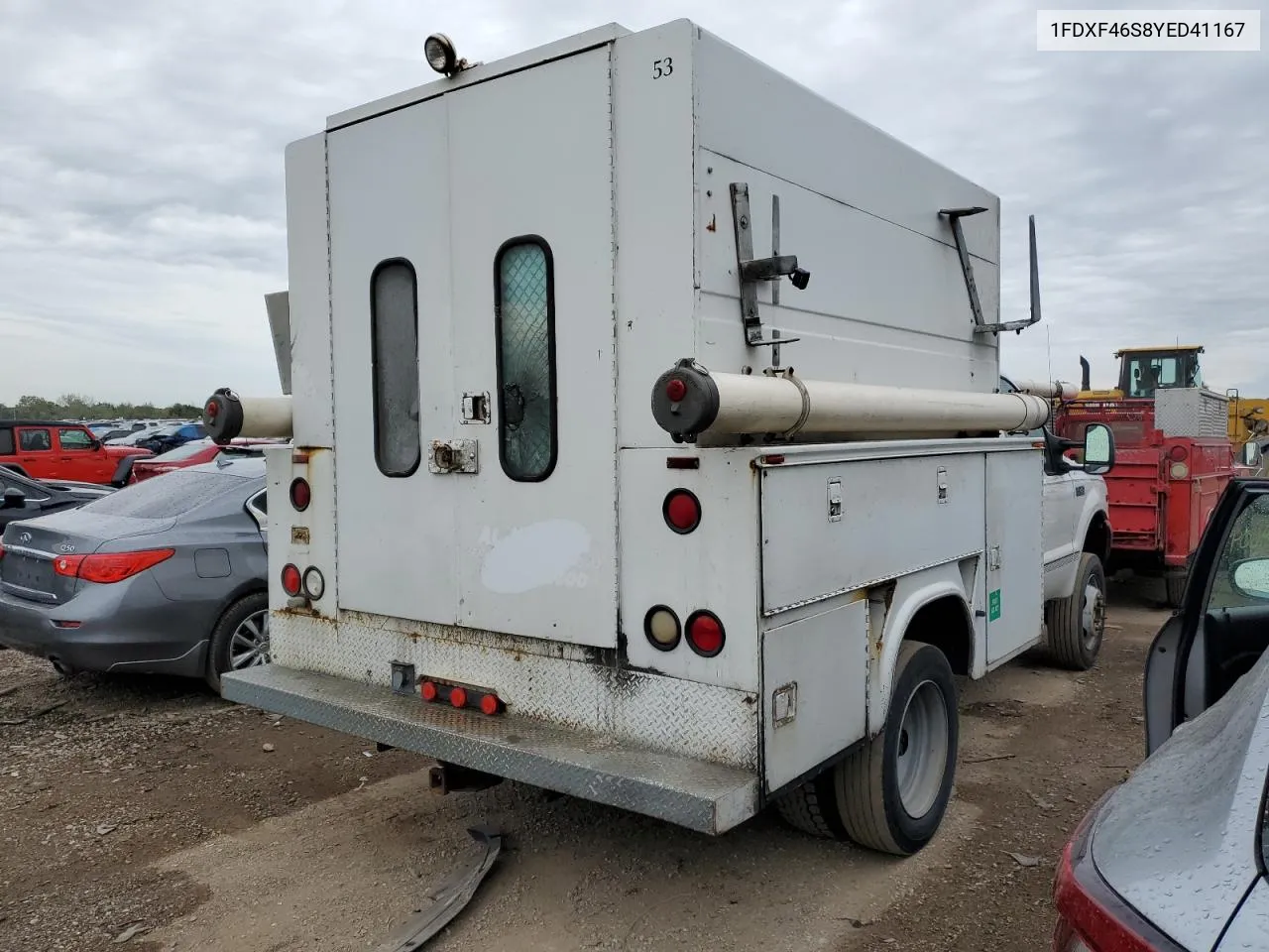 2000 Ford F450 Super Duty VIN: 1FDXF46S8YED41167 Lot: 74343114