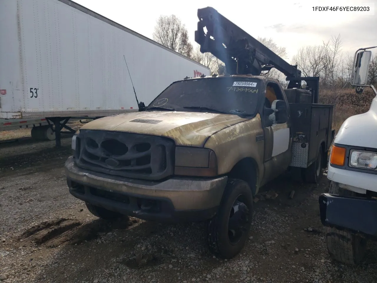 2000 Ford F450 Super Duty VIN: 1FDXF46F6YEC89203 Lot: 79259564