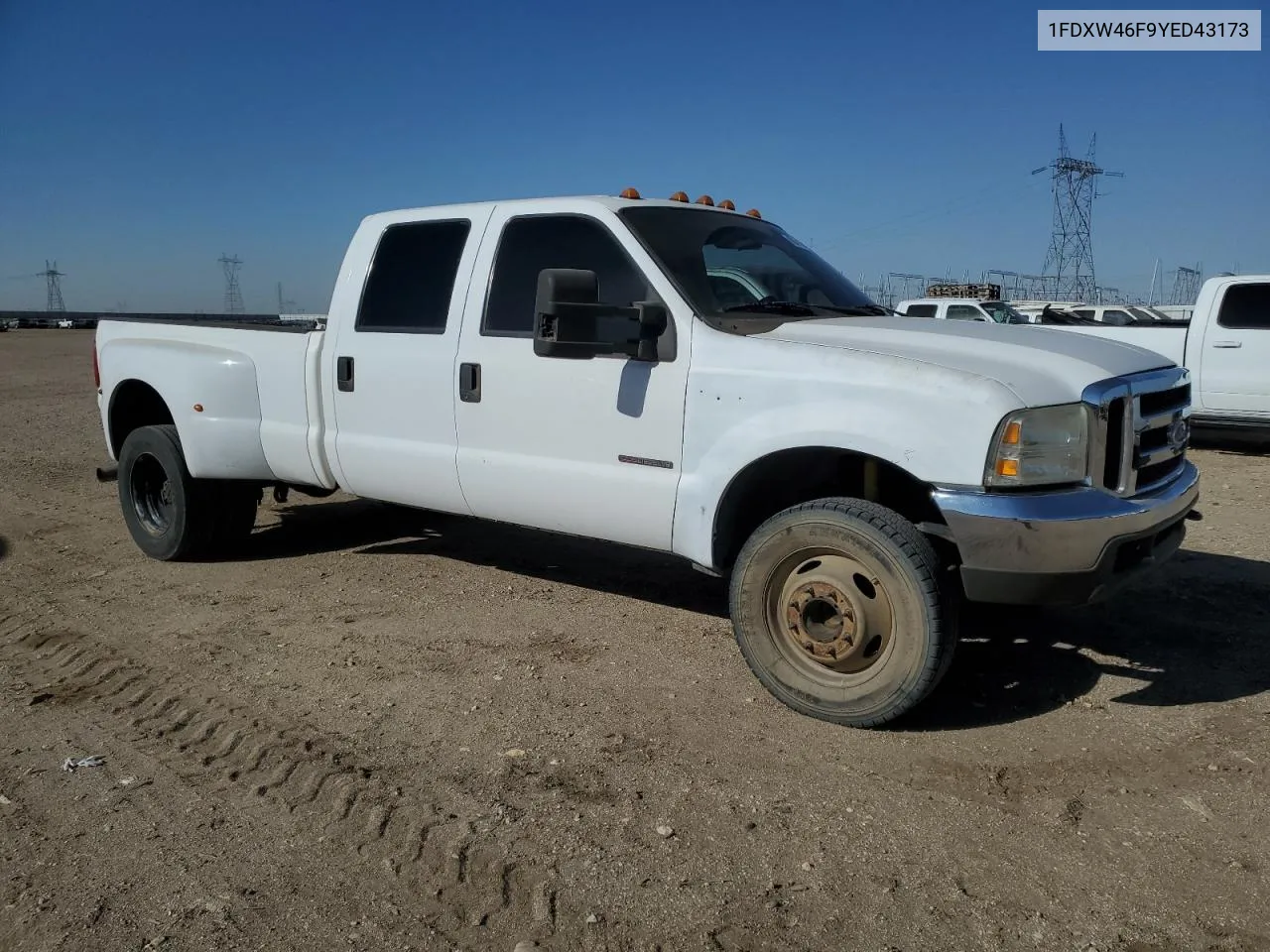 2000 Ford F450 Super Duty VIN: 1FDXW46F9YED43173 Lot: 80061514