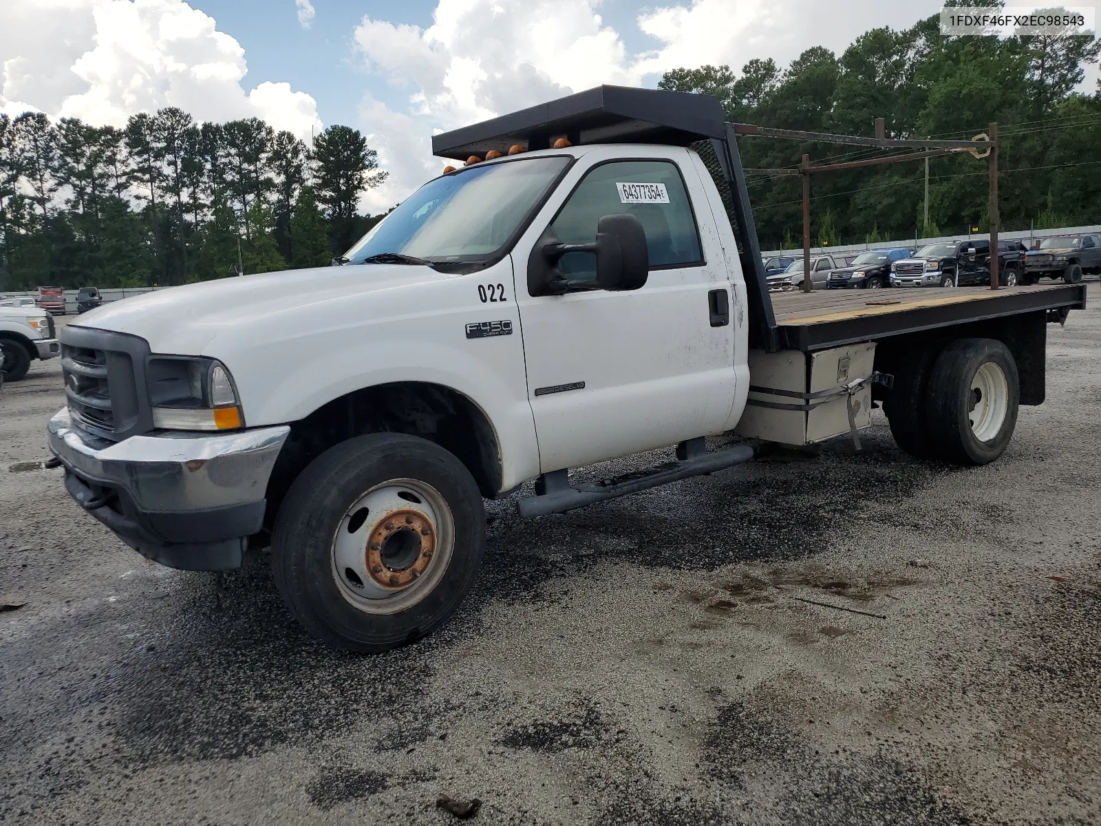 2002 Ford F450 Super Duty VIN: 1FDXF46FX2EC98543 Lot: 64377354