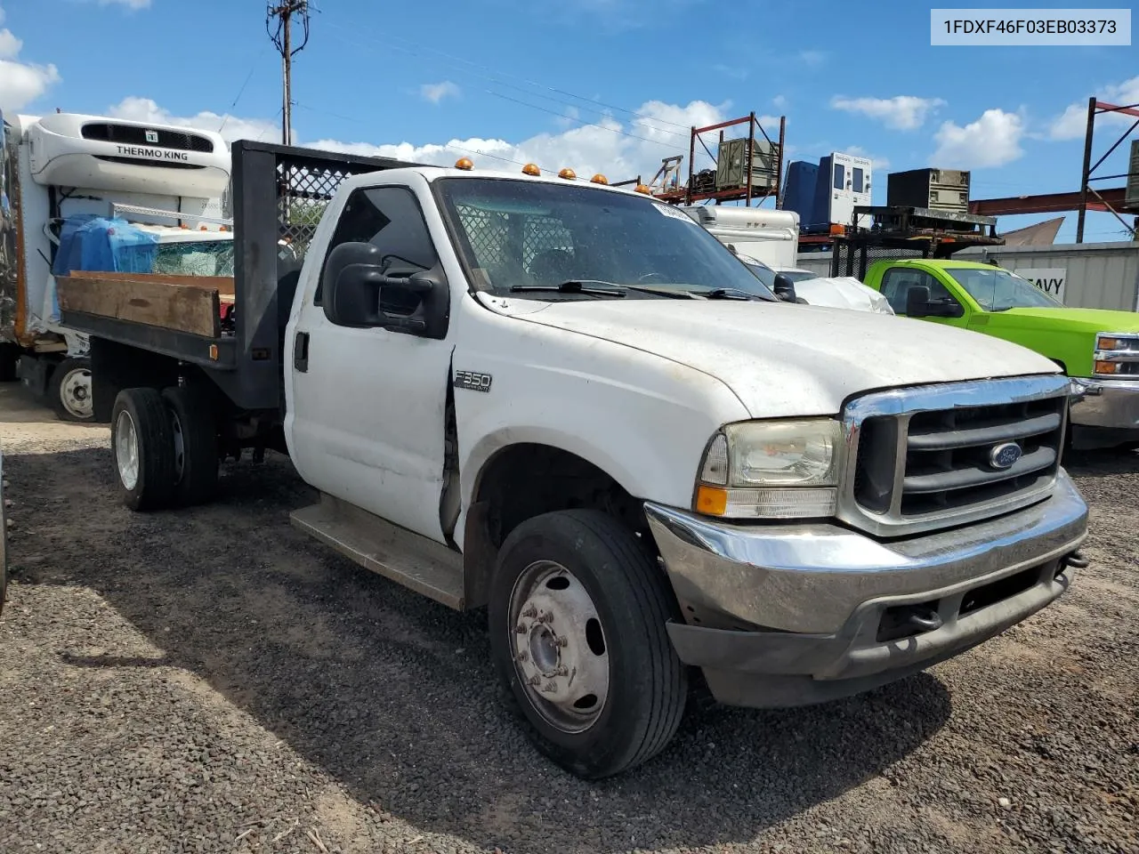 2003 Ford F450 Super Duty VIN: 1FDXF46F03EB03373 Lot: 76846384