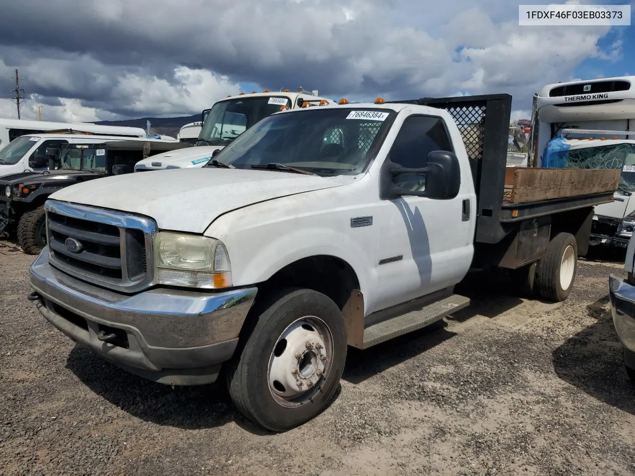 2003 Ford F450 Super Duty VIN: 1FDXF46F03EB03373 Lot: 76846384