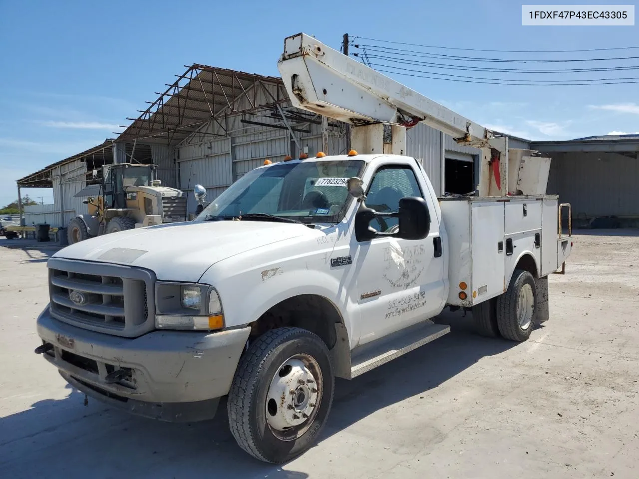 2003 Ford F450 Super Duty VIN: 1FDXF47P43EC43305 Lot: 77823294