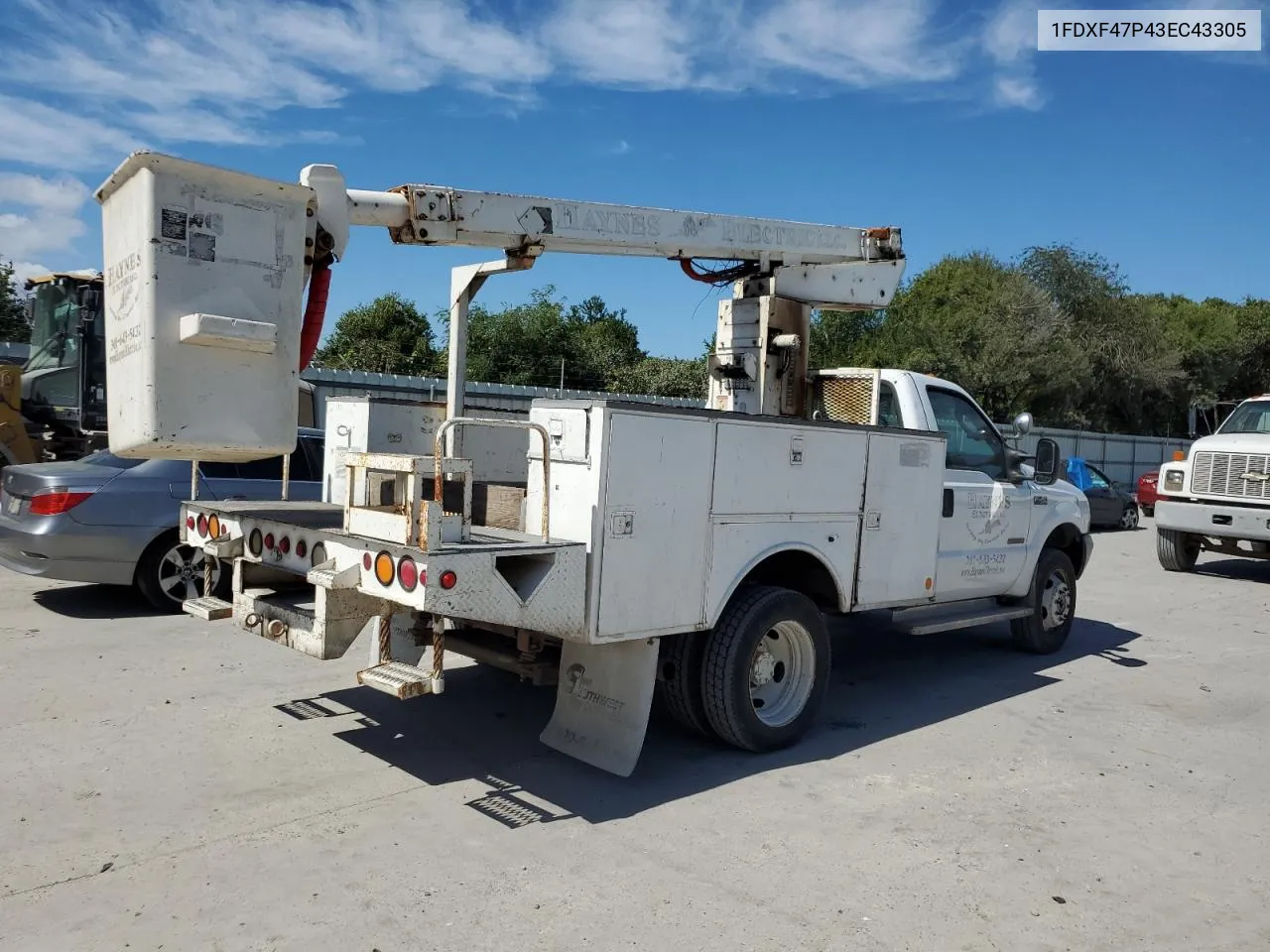 2003 Ford F450 Super Duty VIN: 1FDXF47P43EC43305 Lot: 77823294