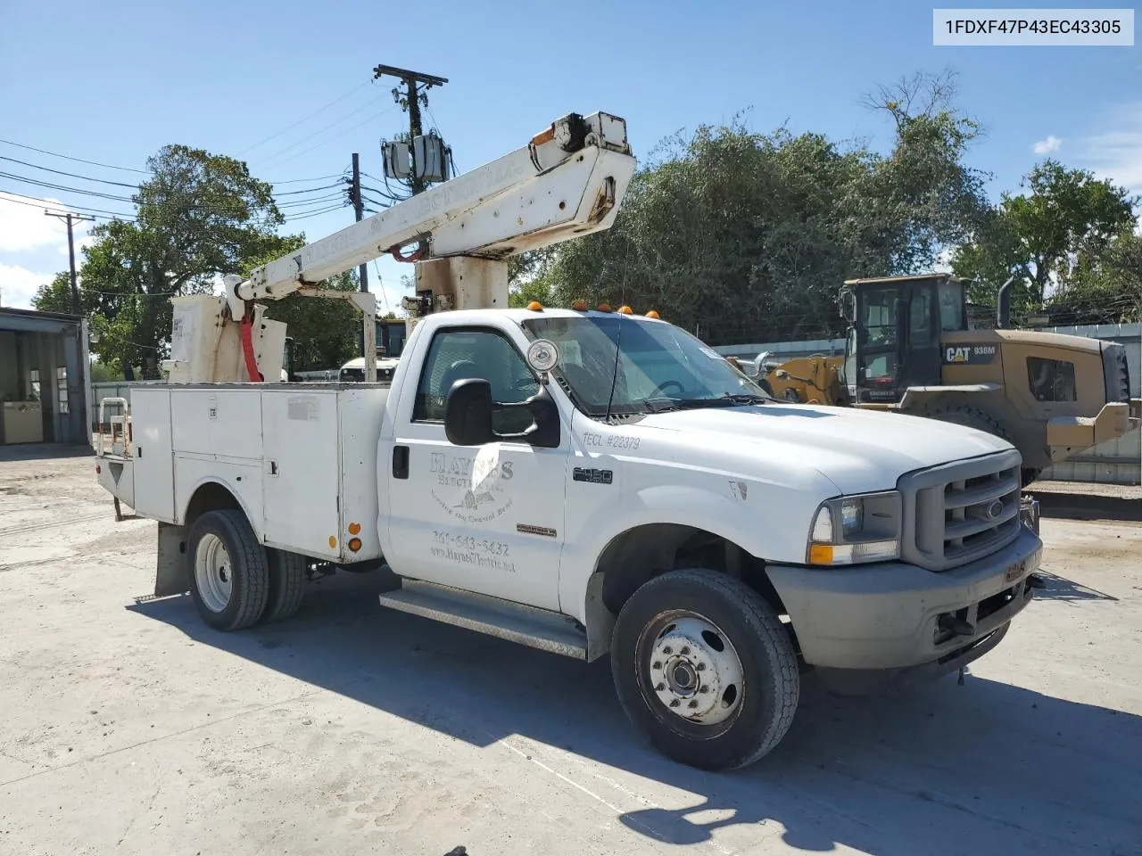 2003 Ford F450 Super Duty VIN: 1FDXF47P43EC43305 Lot: 77823294