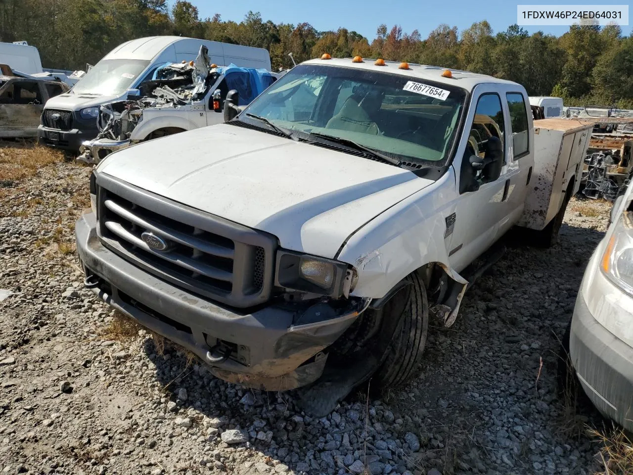 2004 Ford F450 Super Duty VIN: 1FDXW46P24ED64031 Lot: 76677654