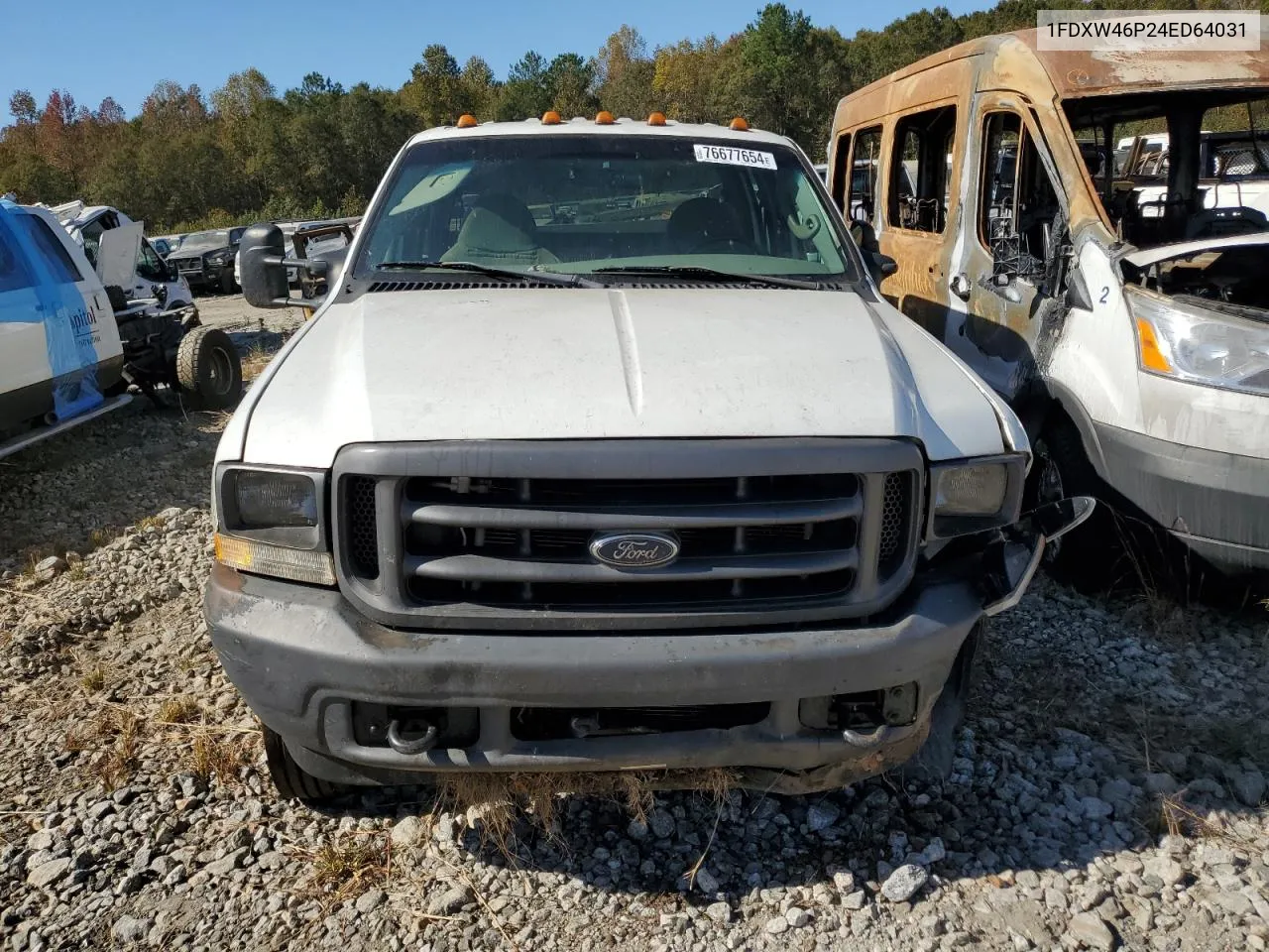 2004 Ford F450 Super Duty VIN: 1FDXW46P24ED64031 Lot: 76677654