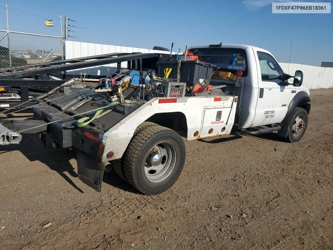 2006 Ford F450 Super Duty VIN: 1FDXF47P86EB18361 Lot: 69235994