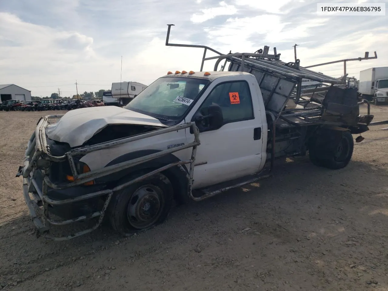 2006 Ford F450 Super Duty VIN: 1FDXF47PX6EB36795 Lot: 74256414