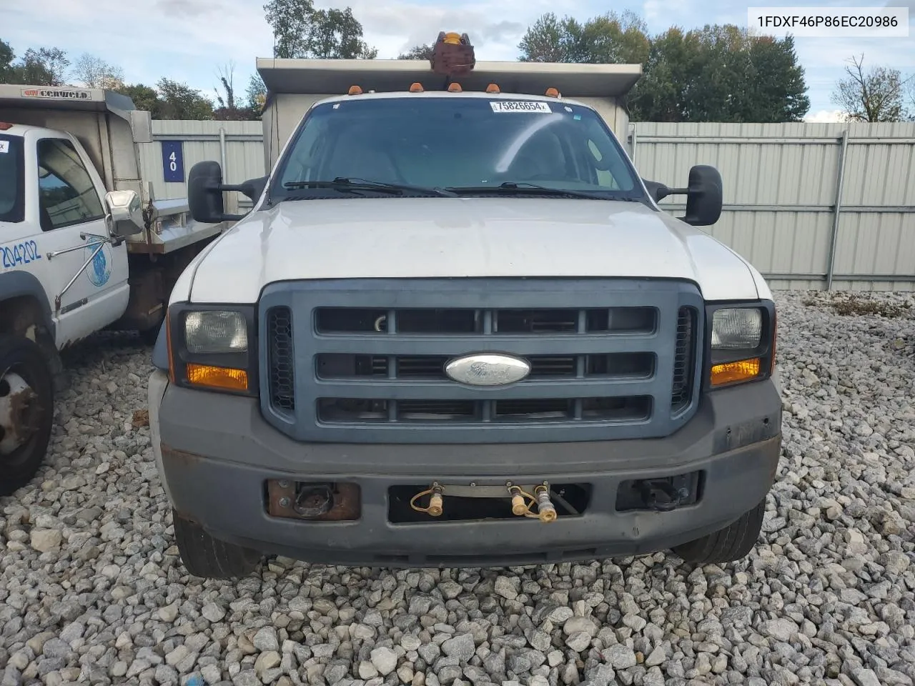 2006 Ford F450 Super Duty VIN: 1FDXF46P86EC20986 Lot: 75826654