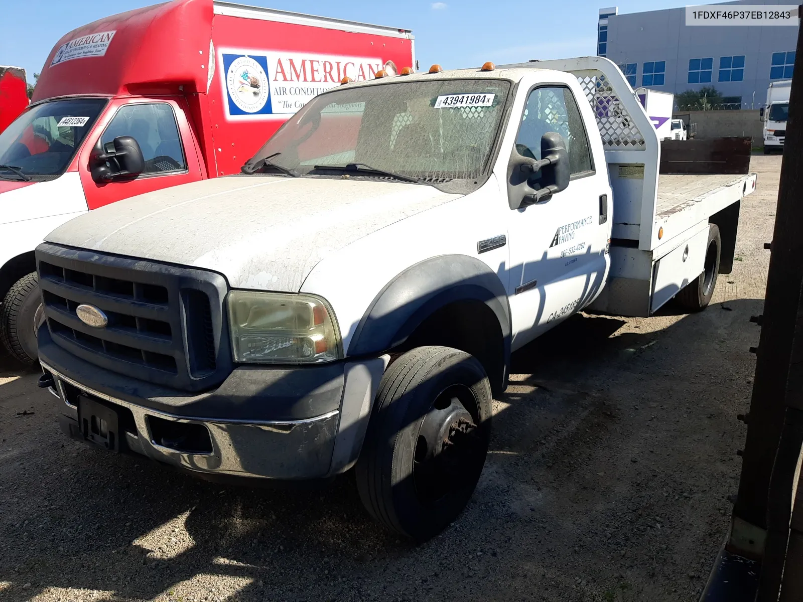 2007 Ford F450 Super Duty VIN: 1FDXF46P37EB12843 Lot: 43941984