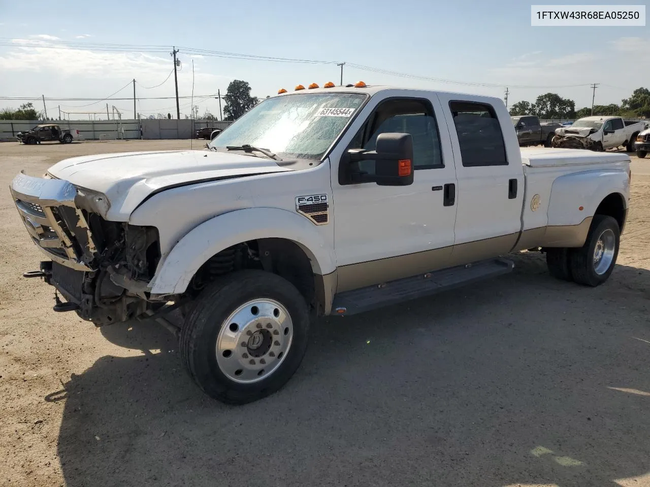 2008 Ford F450 Super Duty VIN: 1FTXW43R68EA05250 Lot: 63145544