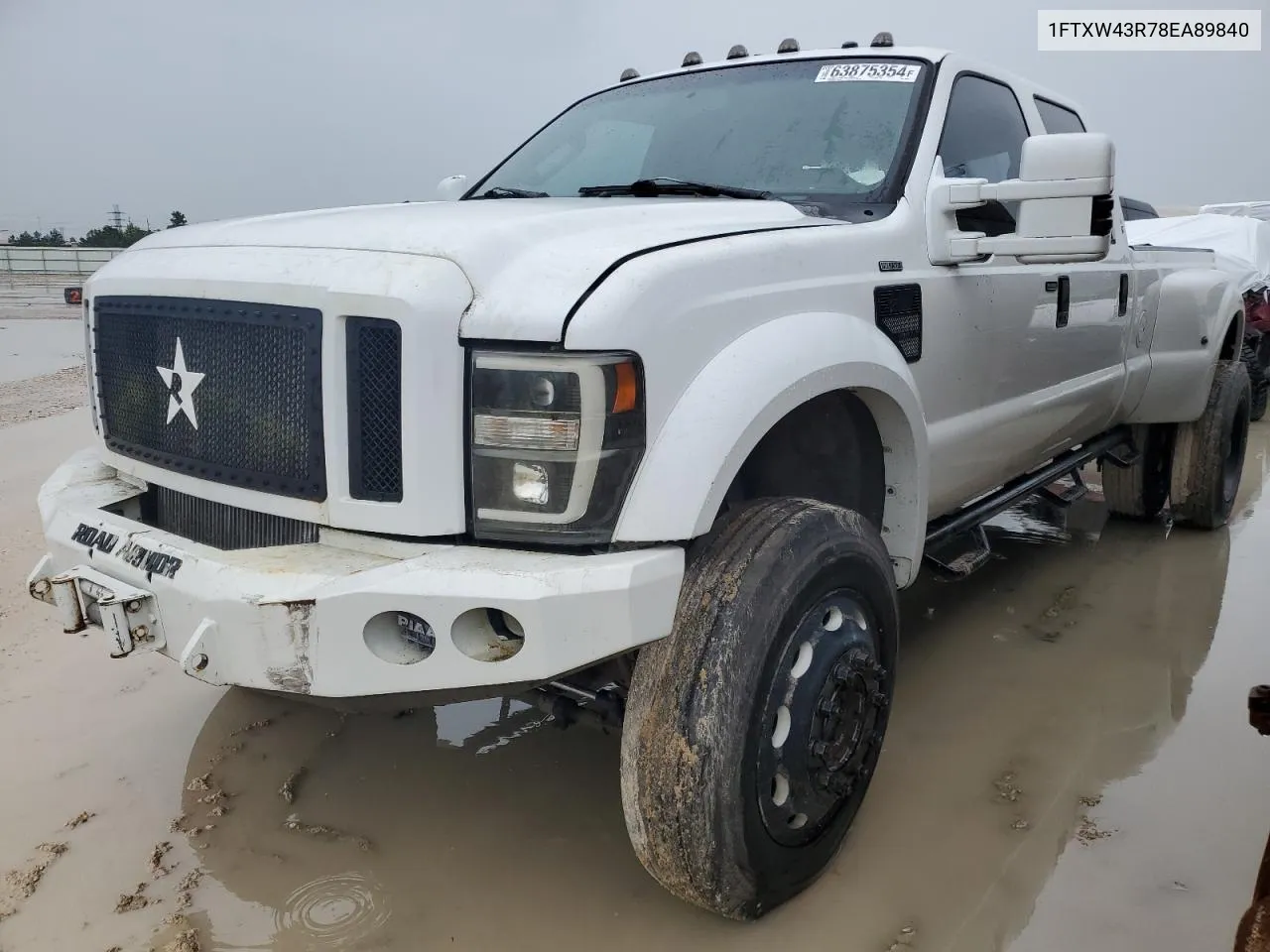 2008 Ford F450 Super Duty VIN: 1FTXW43R78EA89840 Lot: 63875354